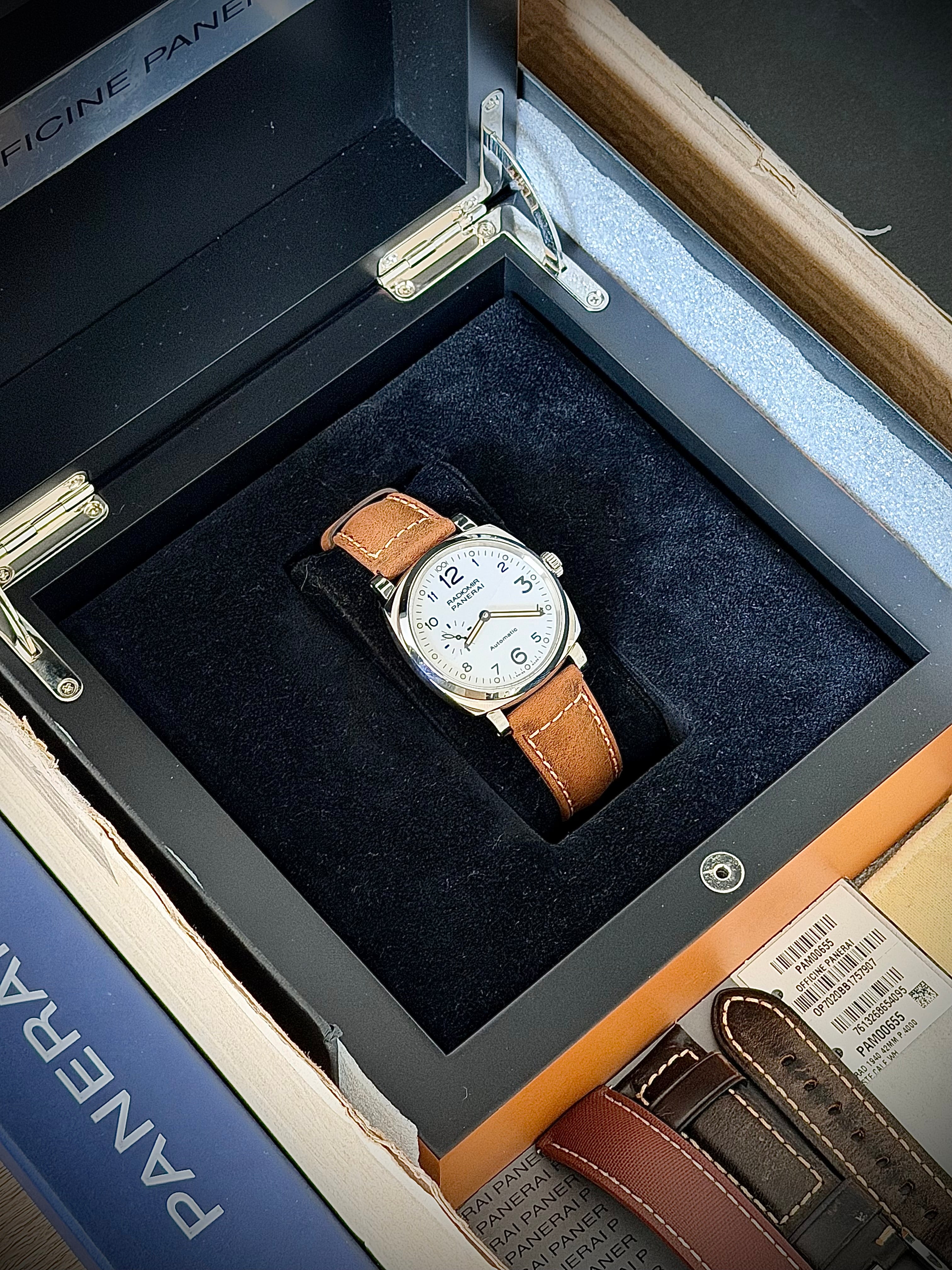 2016 PANERAI RADIOMIR 1940 3 DAYS, PAM00655, BOX AND PAPERS, INC GST