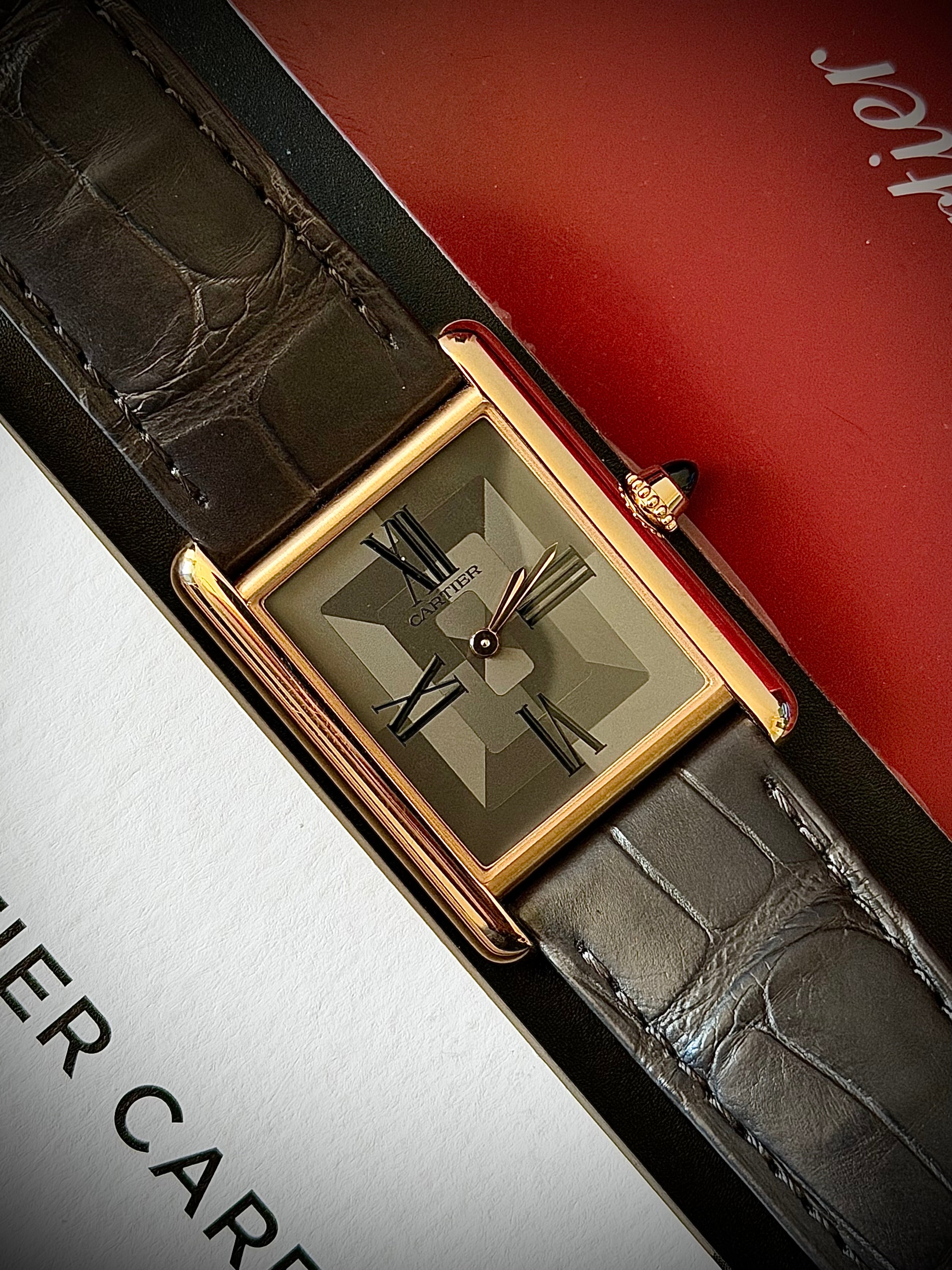 2023 CARTIER TANK LOUIS CARTIER LARGE, WGTA0092, 18K ROSE GOLD, LIMITED TO 1000, FULL SET, INC GST