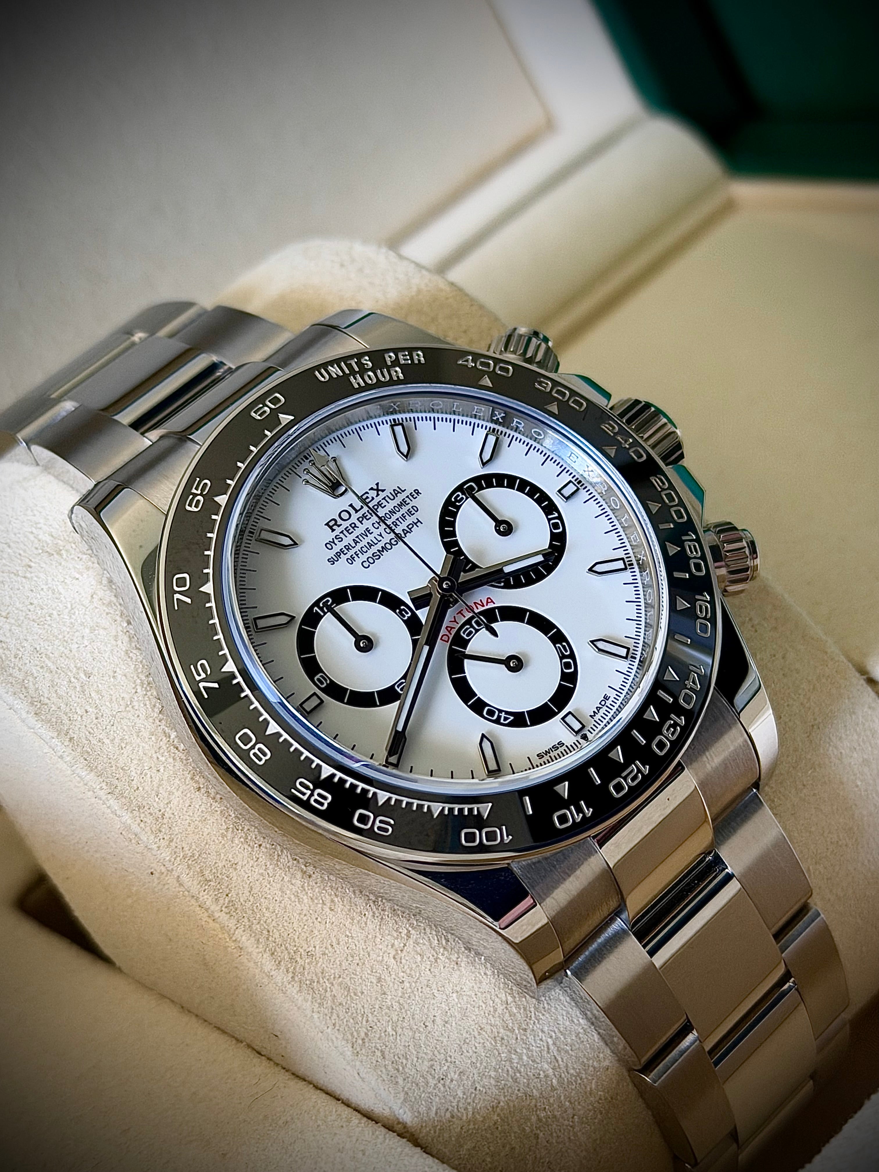 2026 ROLEX COSMOGRAPH DAYTONA “PANDA”, 126500LN, FULL SET, AS NEW, INC GST