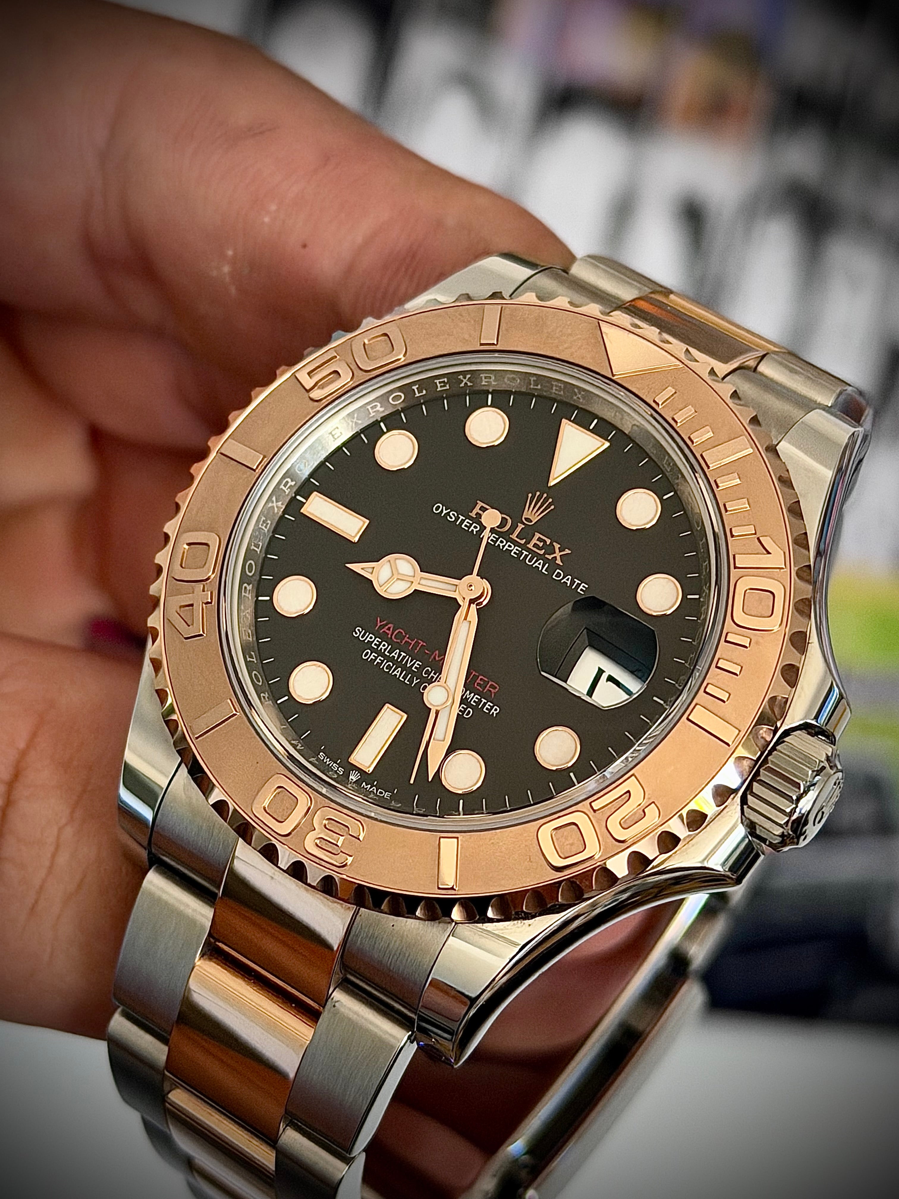 2022 ROLEX YACHT-MASTER 40, ROSE GOLD, 126621, FULL SET