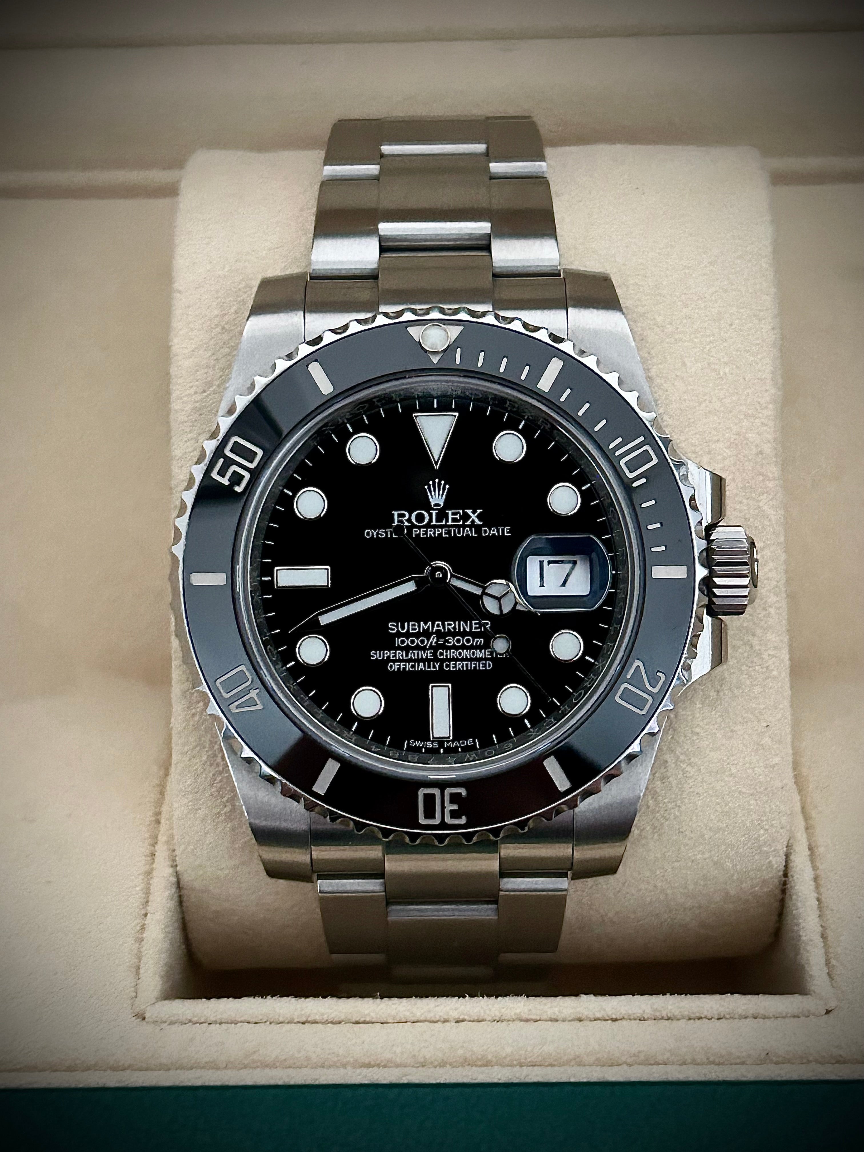 2017 ROLEX SUBMARINER DATE 116610LN, FULL SET, INC GST