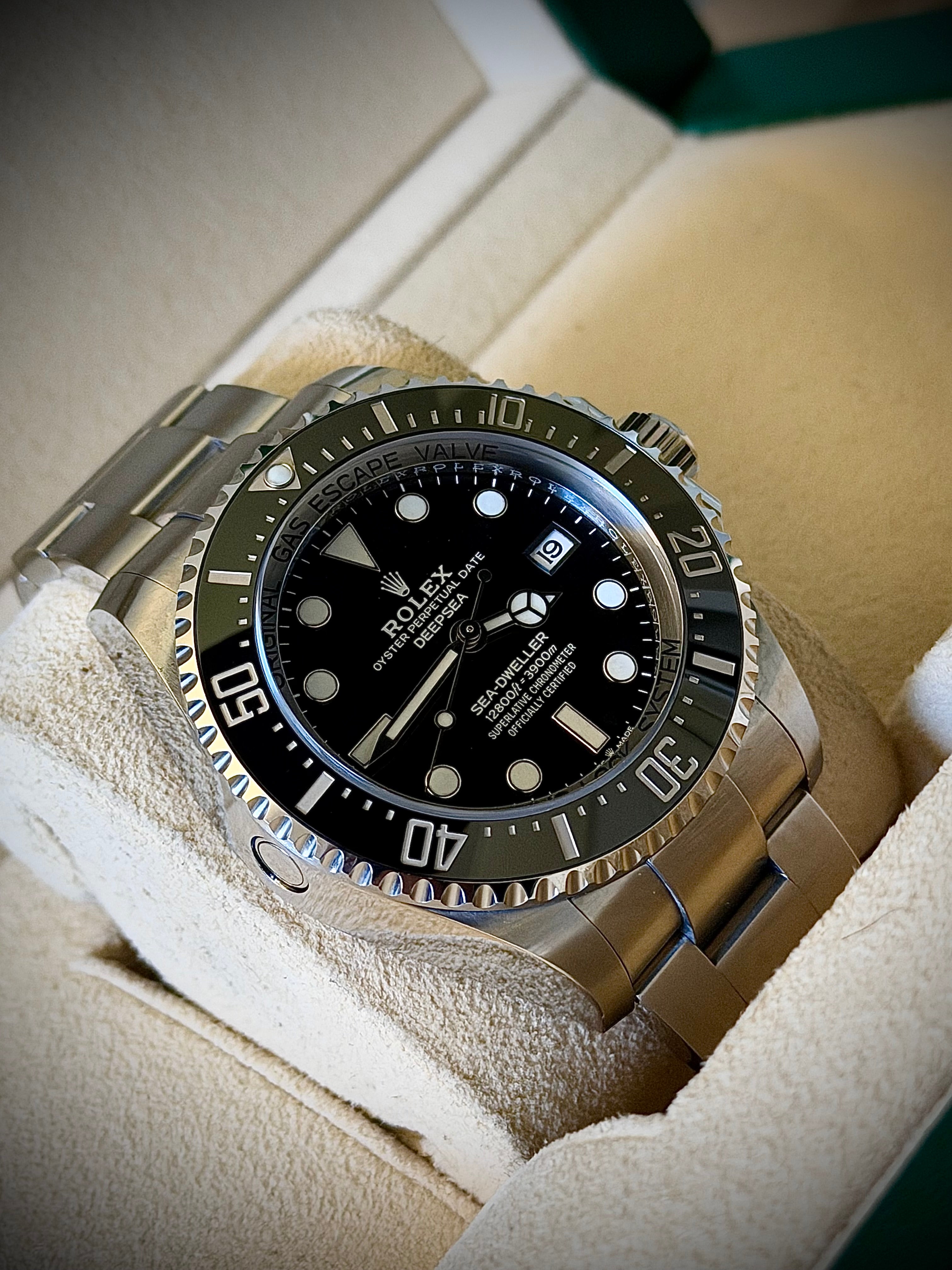 2024 ROLEX DEEPSEA, 136660, BLACK DIAL, BOX & PAPERS, INC GST