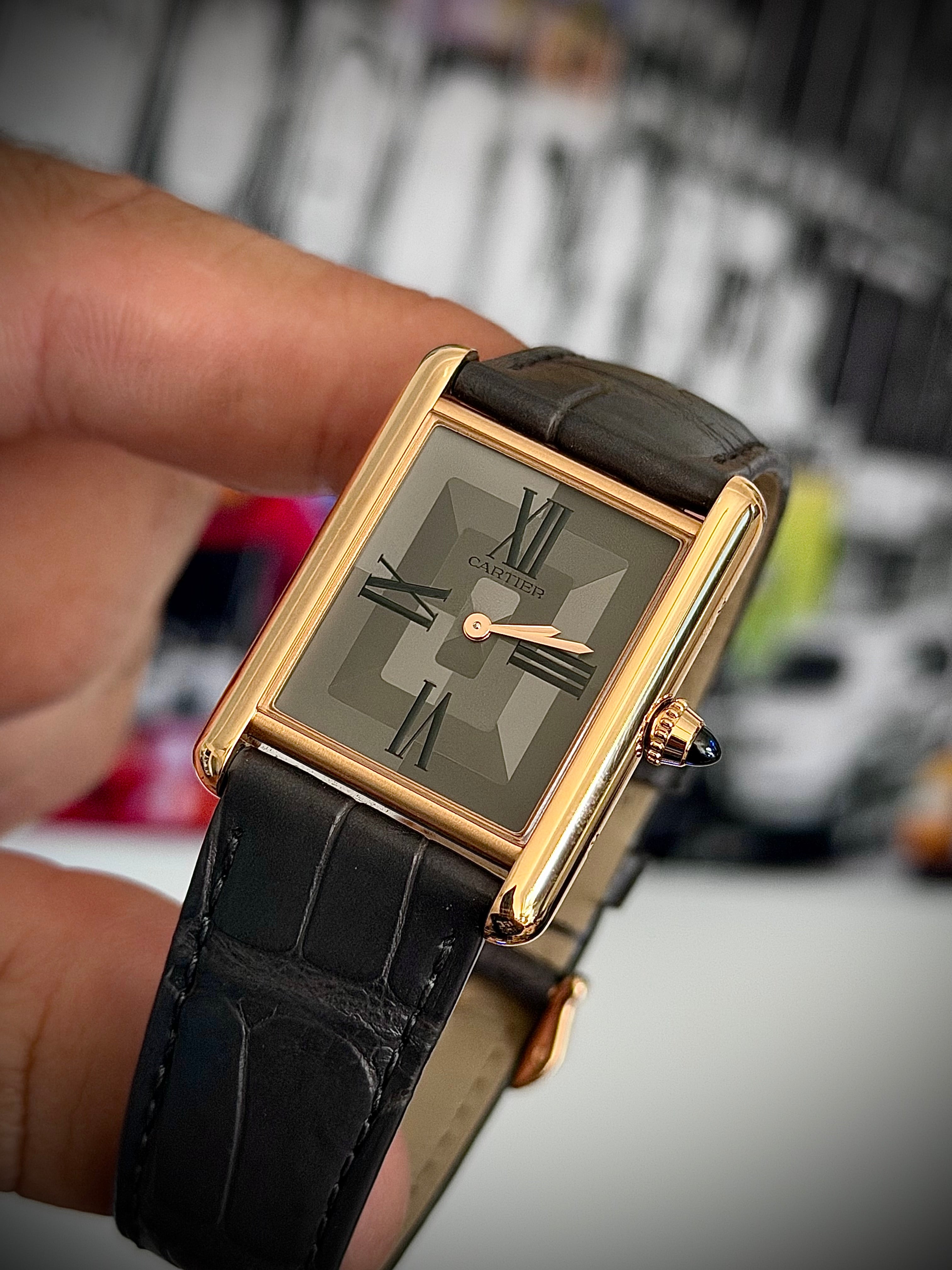2023 CARTIER TANK LOUIS CARTIER LARGE, WGTA0092, 18K ROSE GOLD, LIMITED TO 1000, FULL SET, INC GST