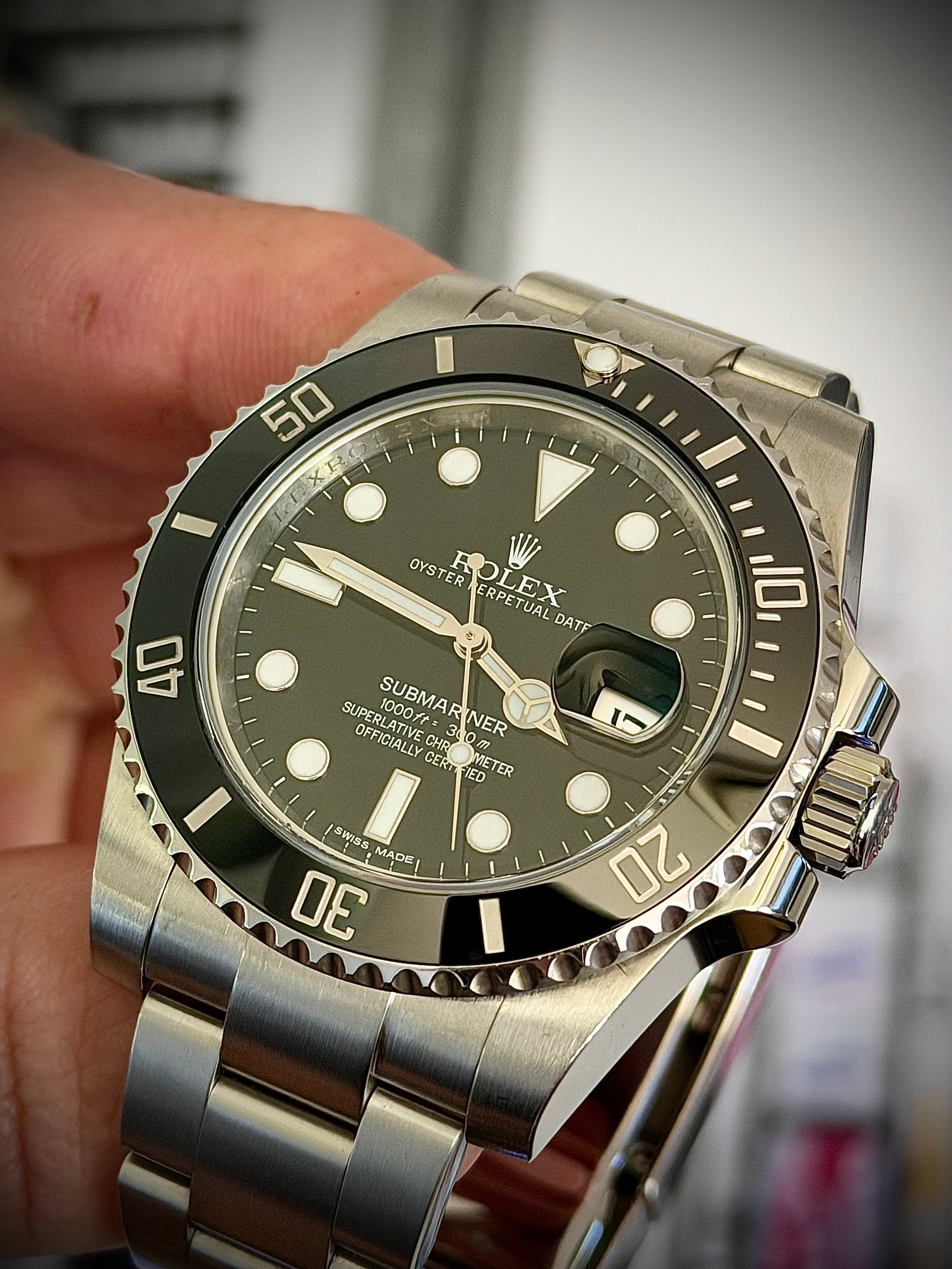 2014 ROLEX SUBMARINER DATE, 116610LN, ONE OWNER, FULL SET, LOCAL STOCK, INC GST