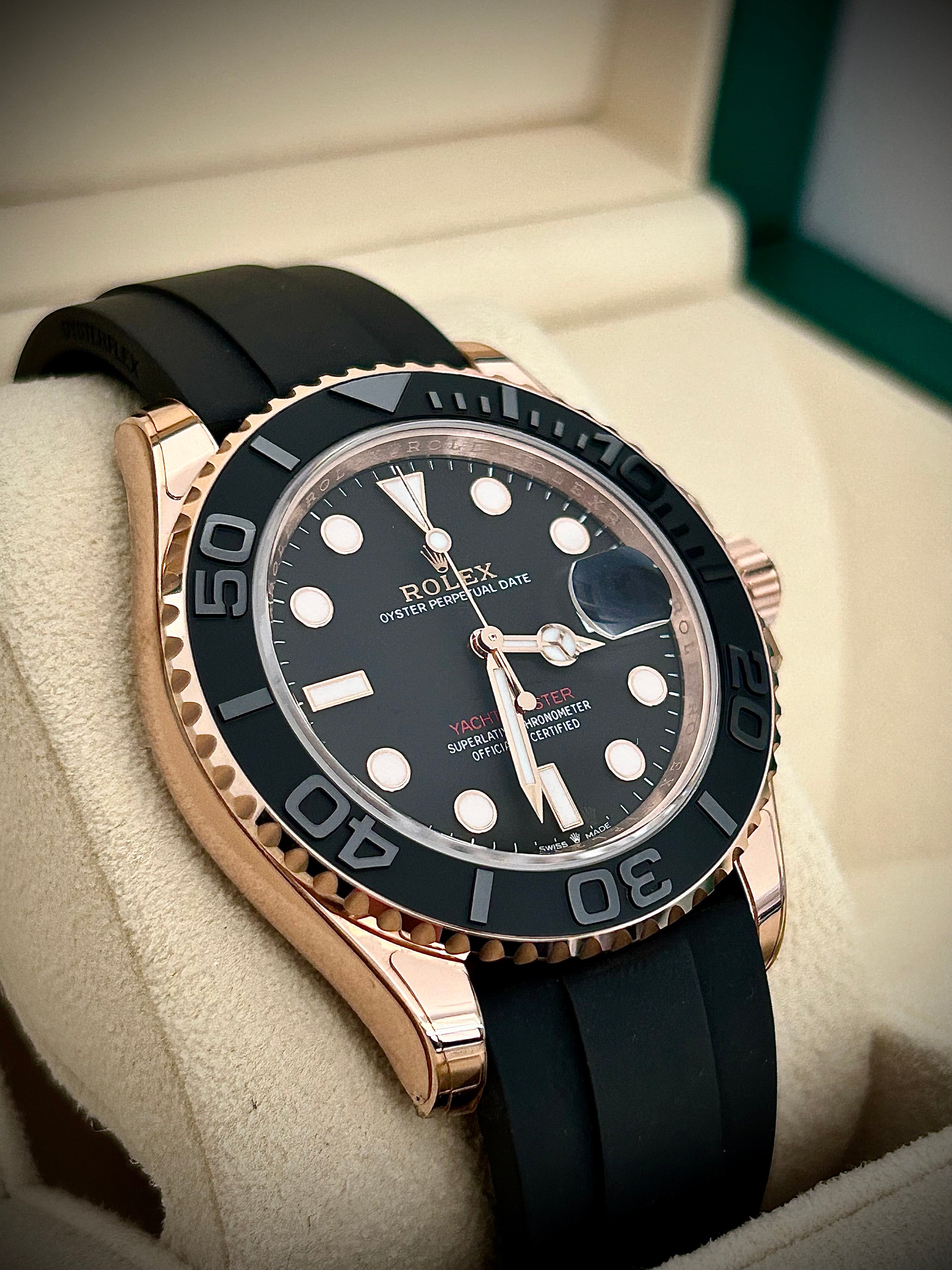 2024 ROLEX YACHT-MASTER 40, ROSE GOLD, 126655, FULL SET