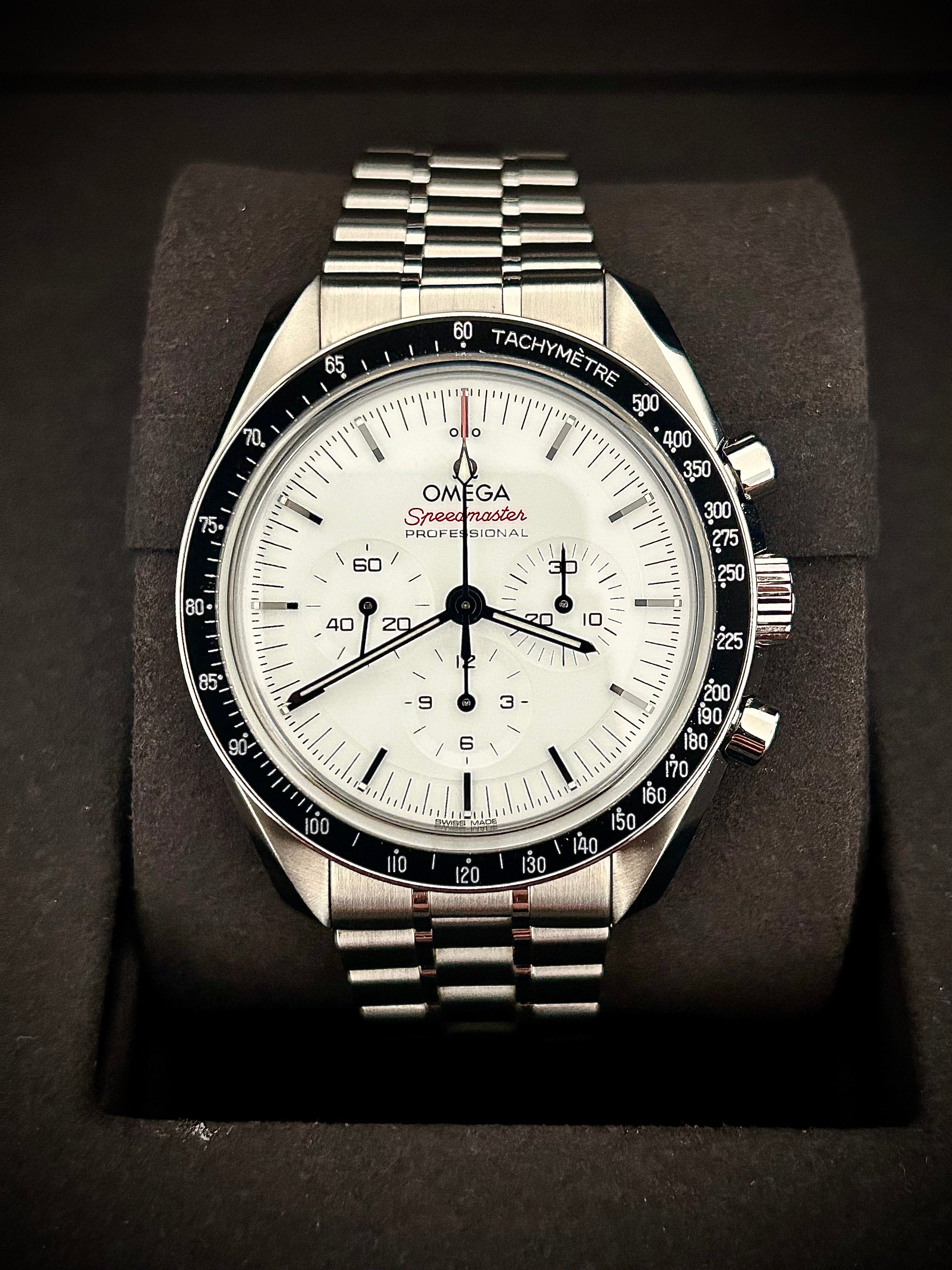 2024 OMEGA SPEEDMASTER WHITE DIAL, FULL SET, INC GST