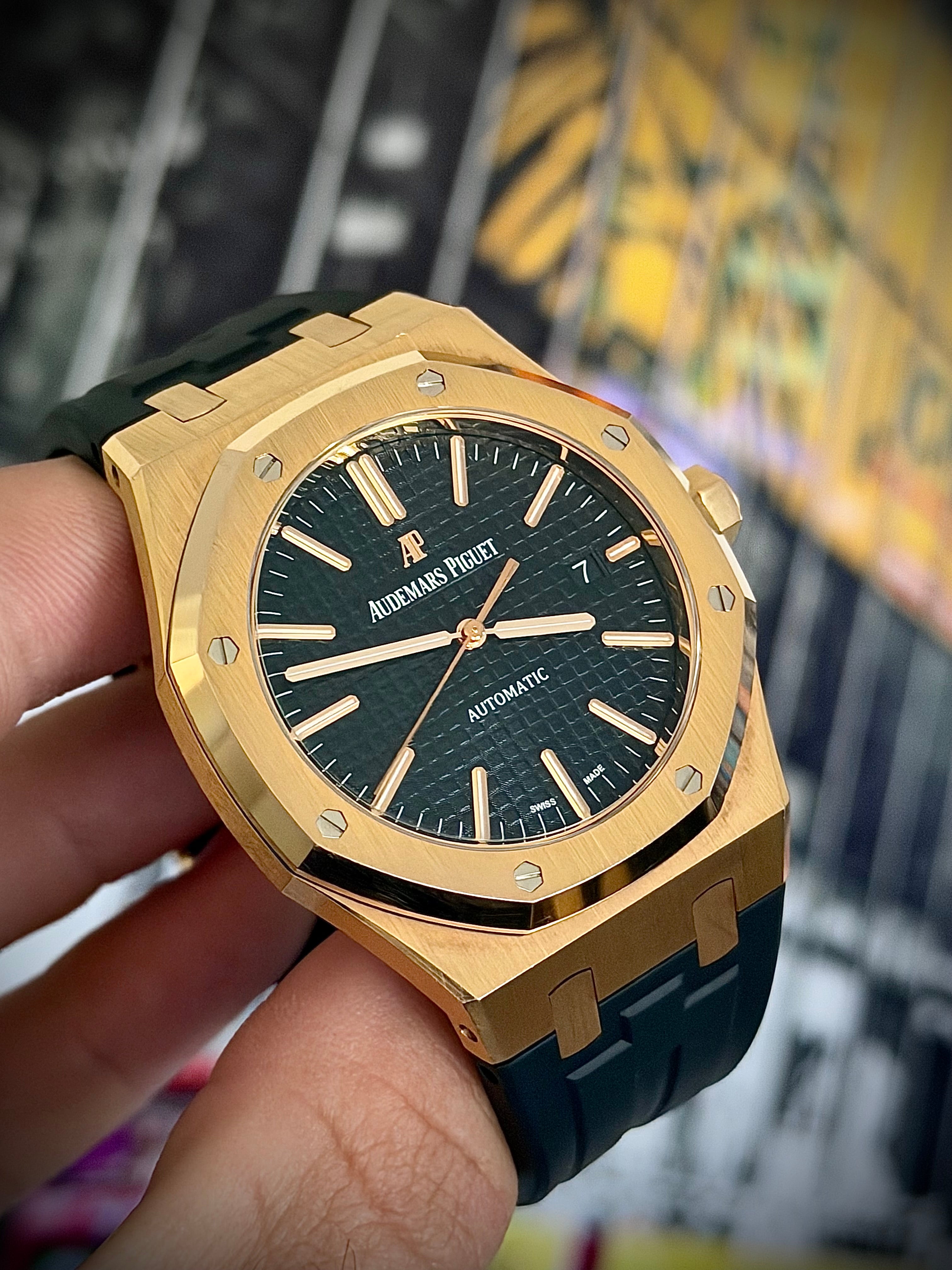 2017 AUDEMARS PIGUET ROYAL OAK, 15400OR, FULL SET, INC GST