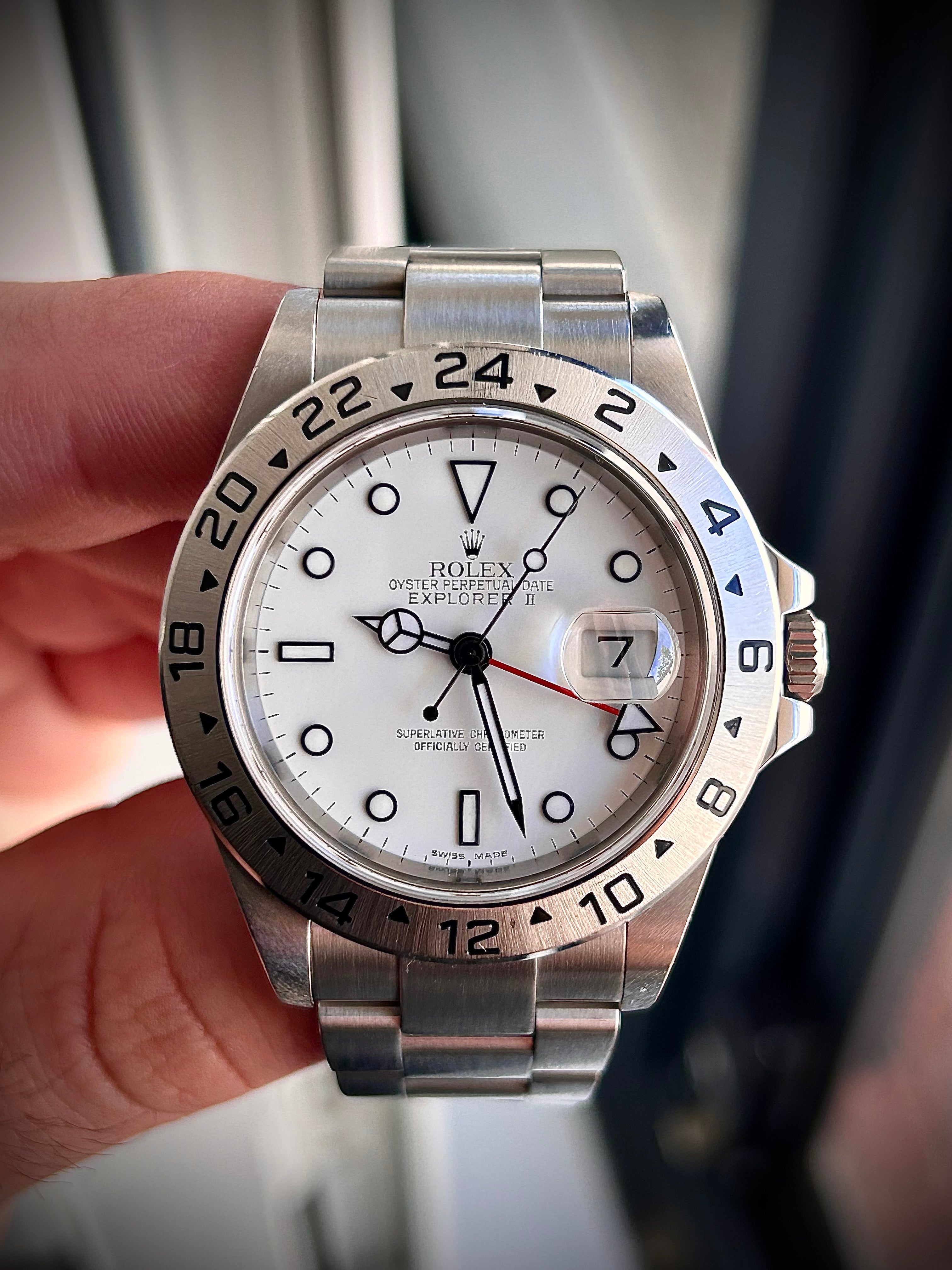 2008 ROLEX EXPLORER II “POLAR” 16570, FULL SET, INC GST