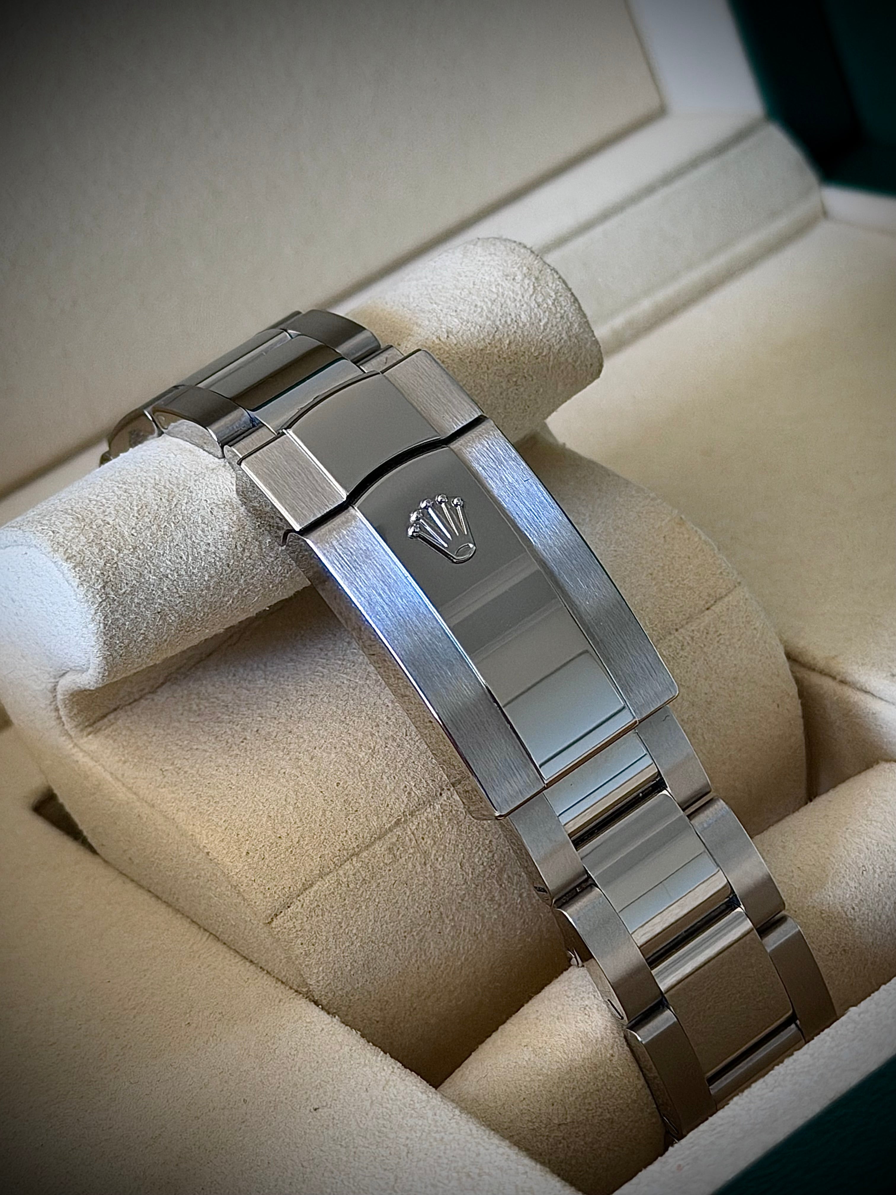 2025 ROLEX DATEJUST 41, AZZURO BLUE, 126300, MINT, FULL SET, INC GST