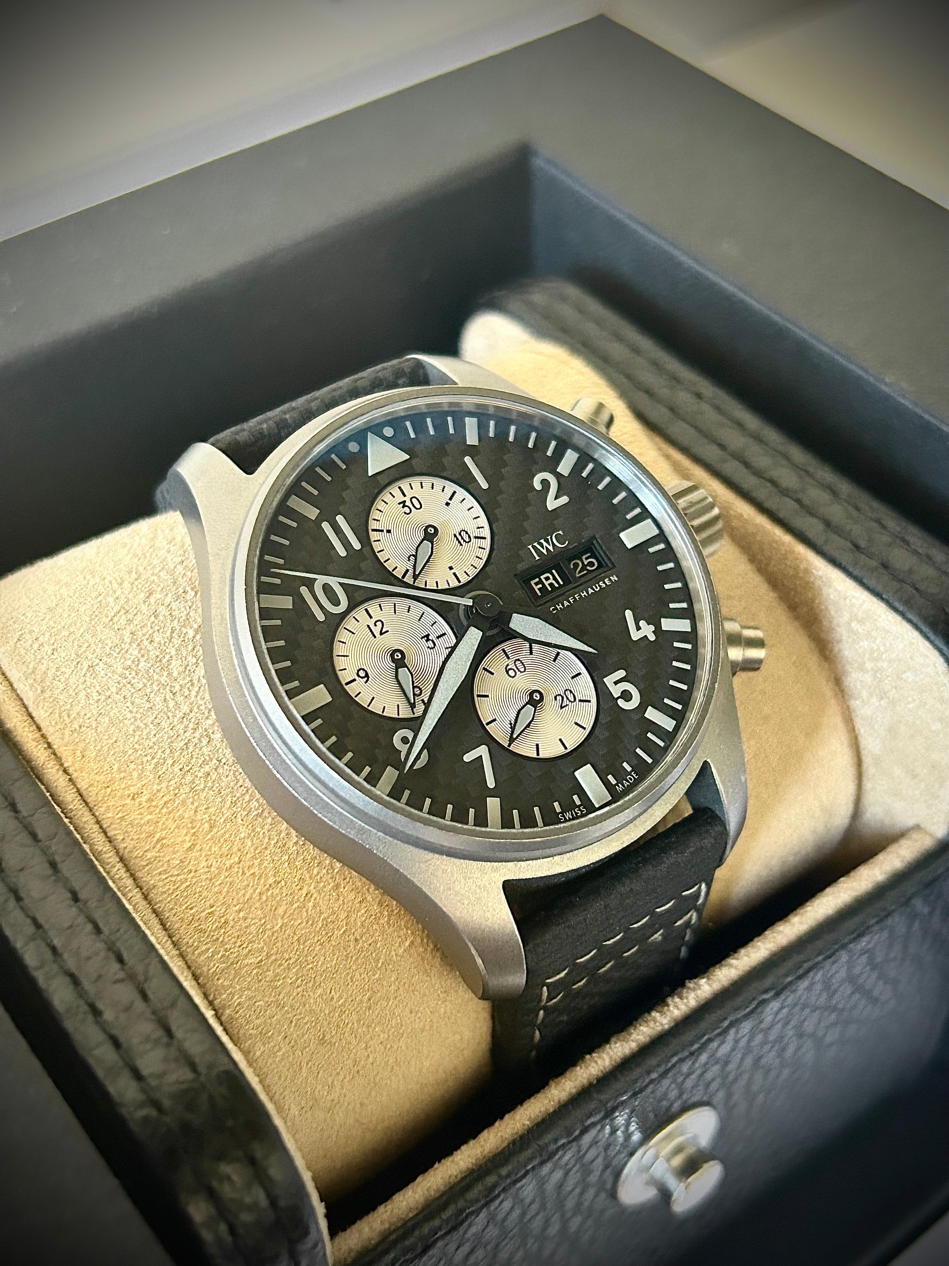 2023 IWC PILOTS WATCH CHRONOGRAPH AMG, IW377903, FULL SET, INC GST