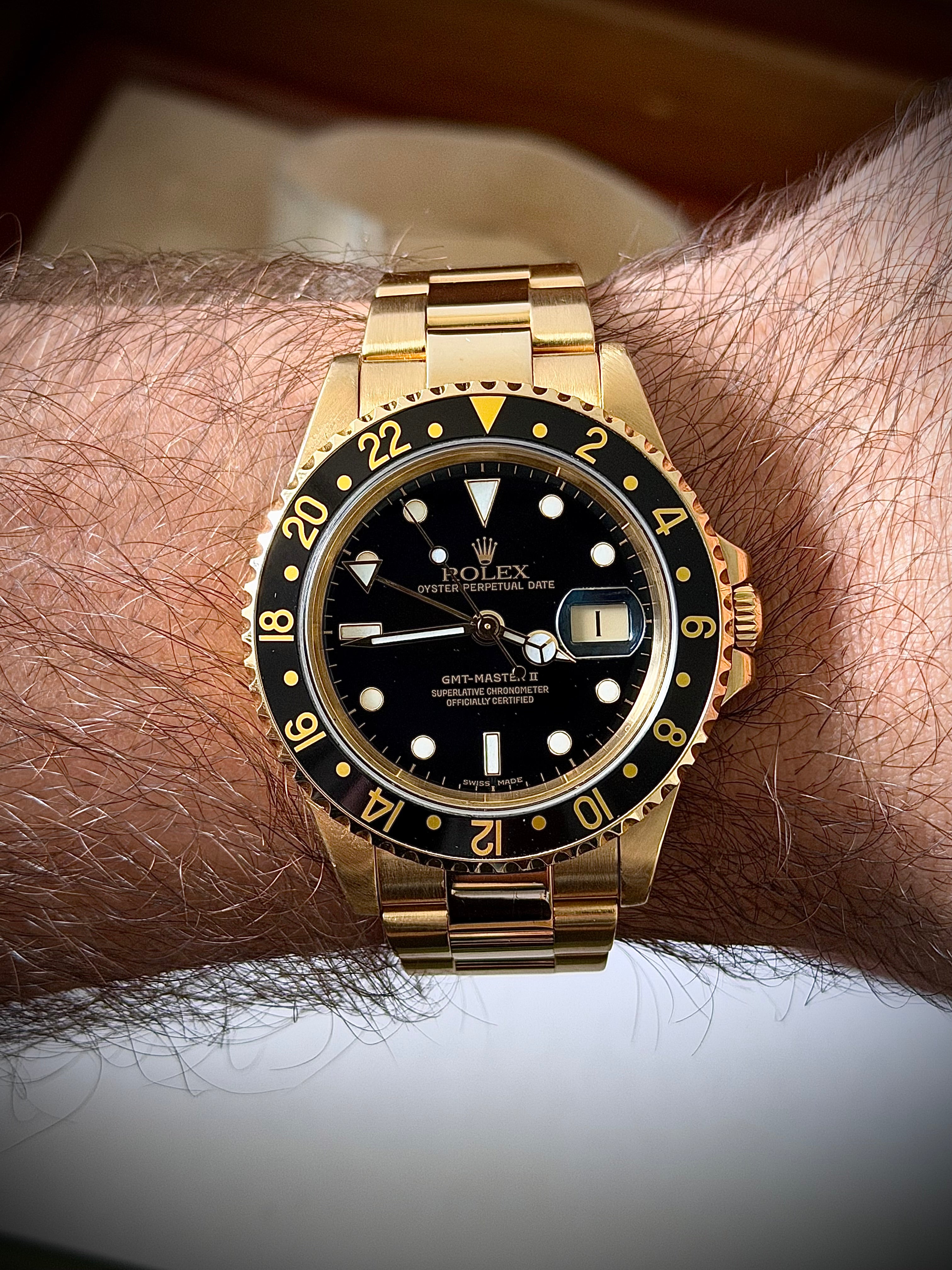 1999 ROLEX GMT MASTER II, 16718, WATCH AND BOX, INC GST