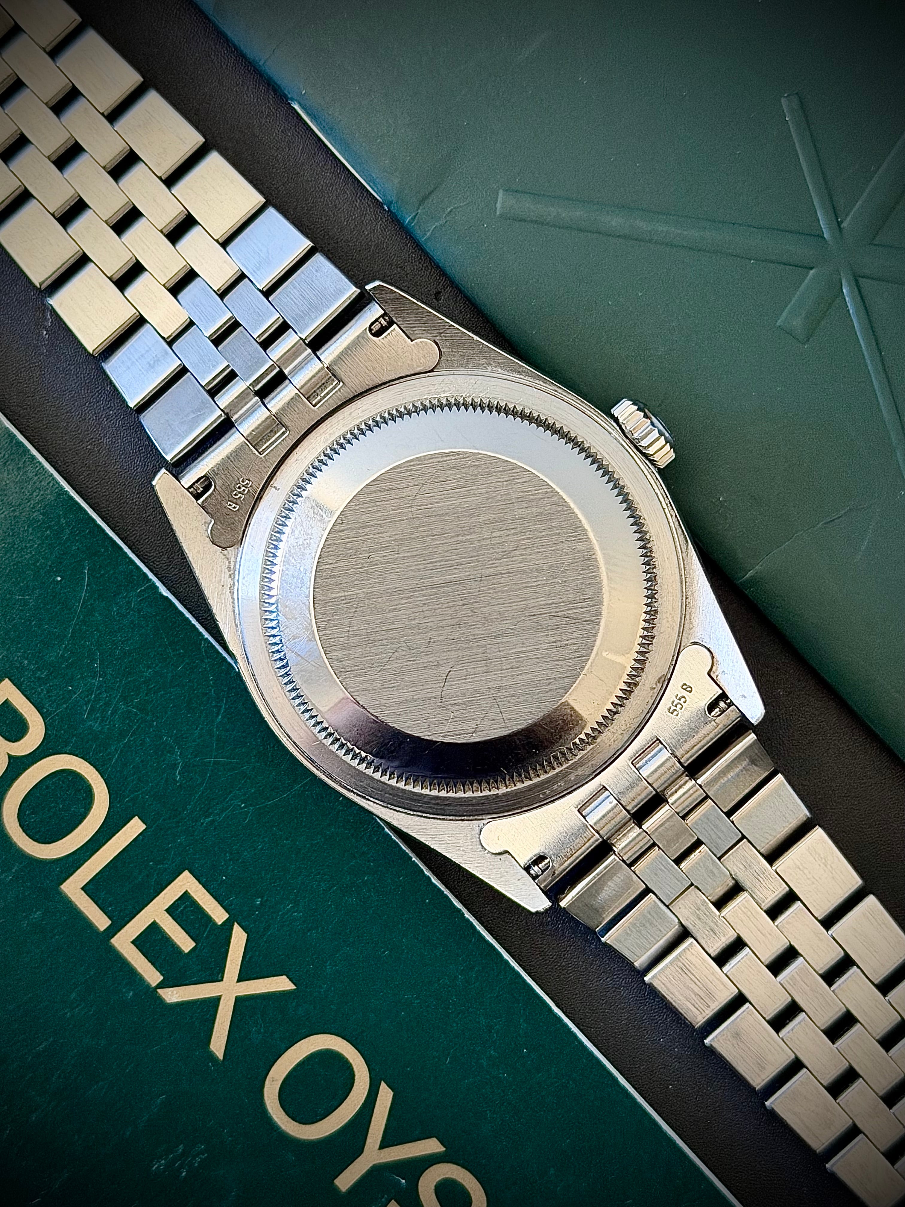 2001 ROLEX DATEJUST 36, 16234, WHITE COMPUTER DIAL, BOX AND PAPERS, INC GST