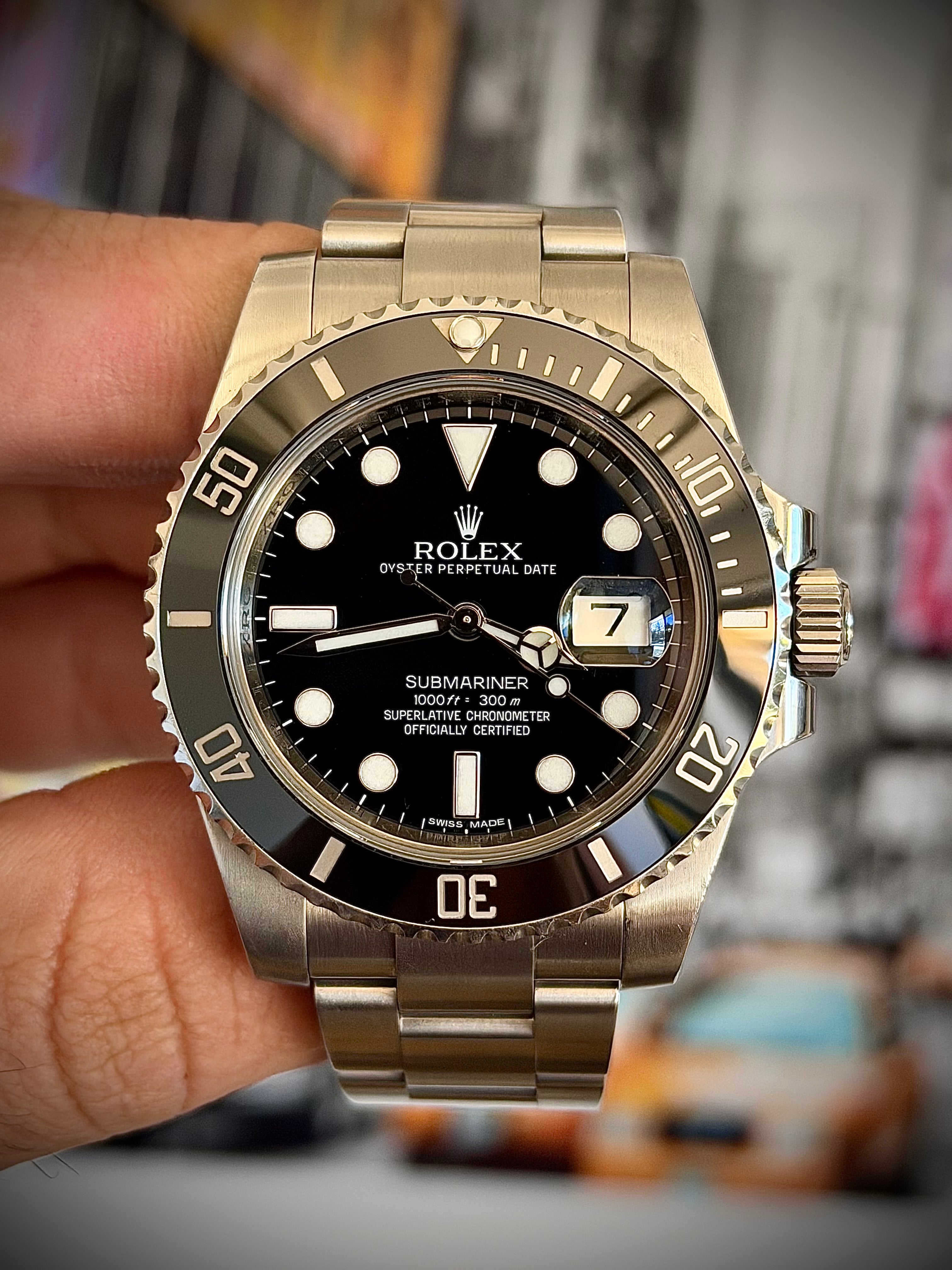 2012 ROLEX SUBMARINER DATE 116610LN, FULL SET, INC GST