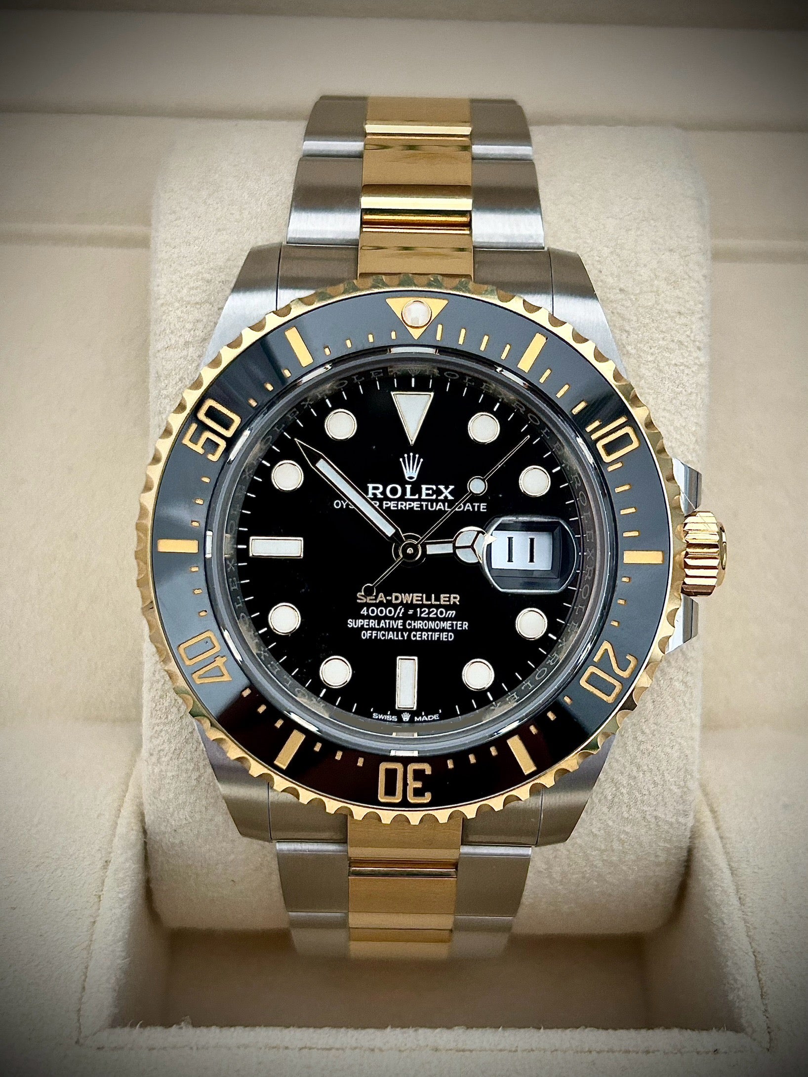 2022 ROLEX SEA DWELLER, TWO TONE, 126603, FULL SET, INC GST