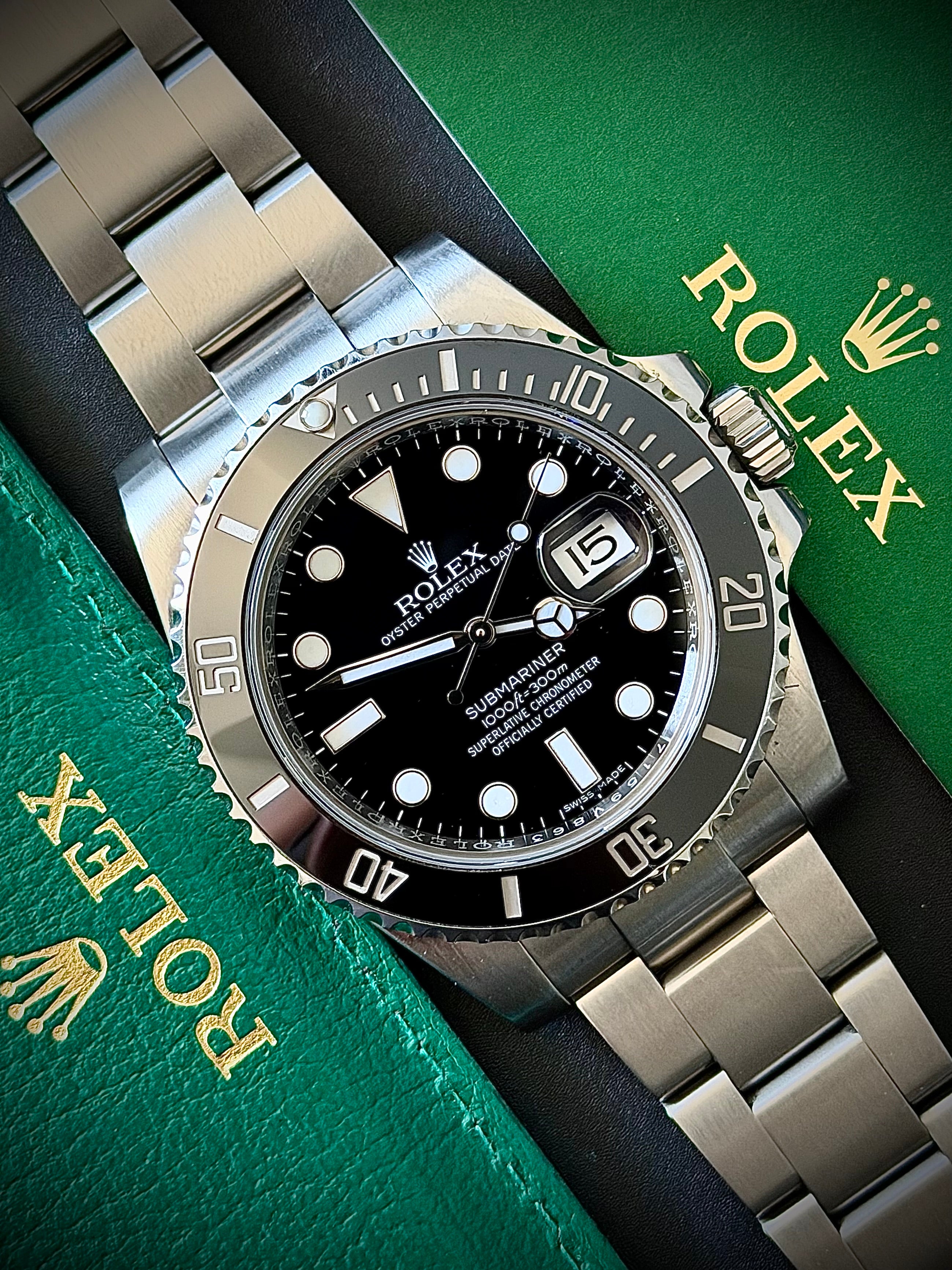 2018 ROLEX SUBMARINER DATE 116610LN, BOX AND PAPERS, INC GST