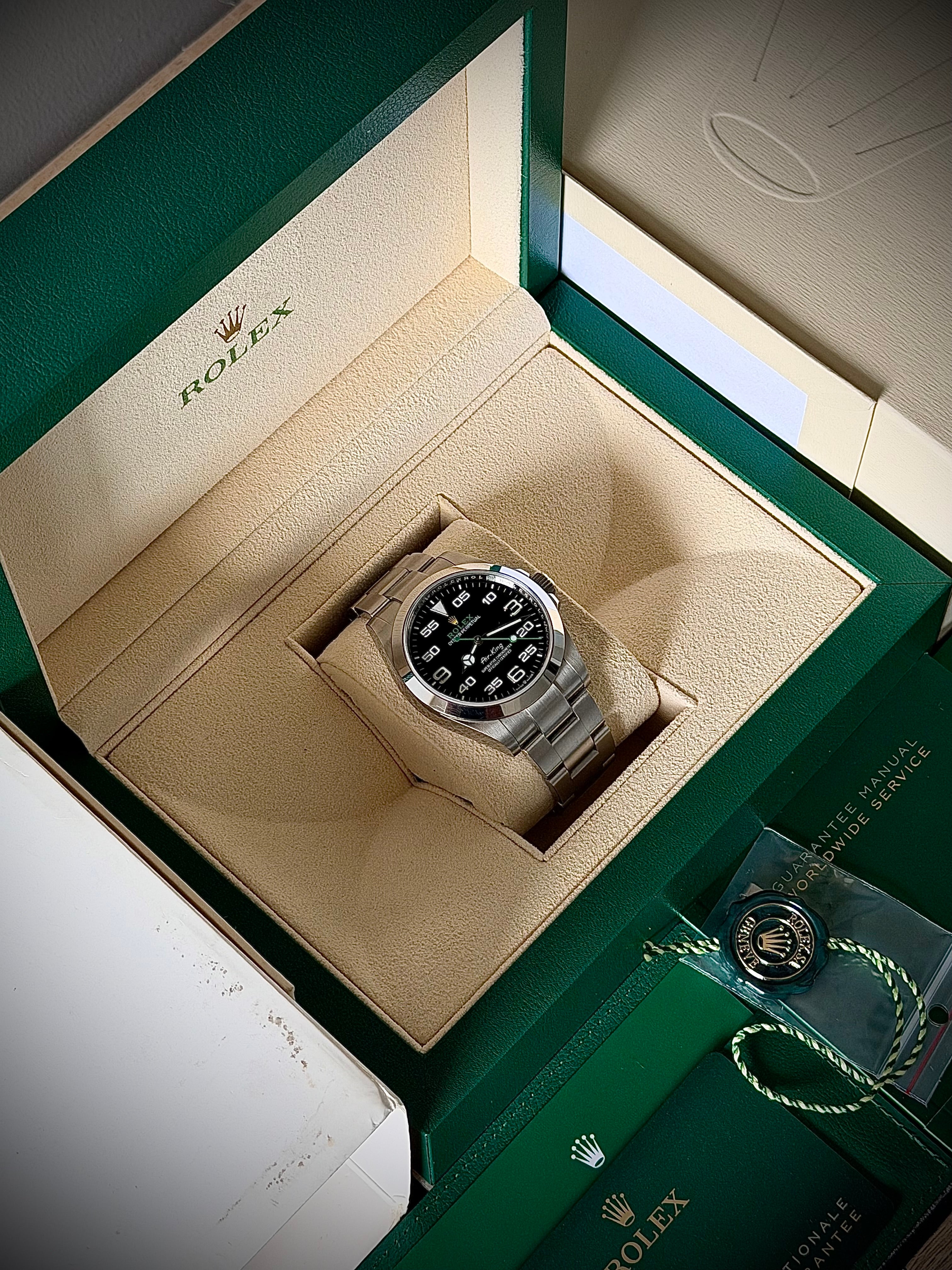 2022 ROLEX AIR KING, 126900, FULL SET, INC GST