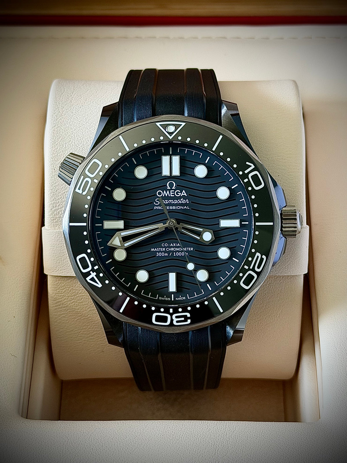 2026 OMEGA SEAMASTER DIVER 300M, 210.92.44.20.01.001, BLACK CERAMIC, FULL SET, INC GST