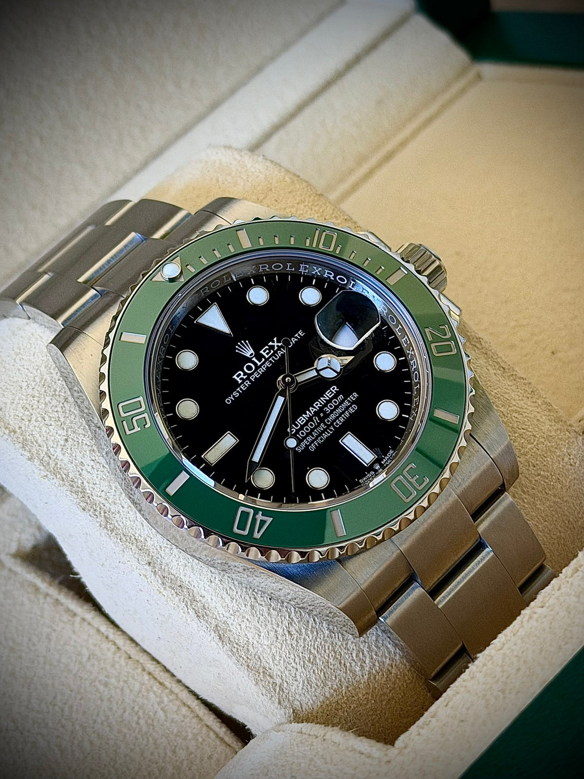 2022 ROLEX SUBMARINER DATE “STARBUCKS”, 126610LV, BOX & PAPERS, MK1 BEZEL, LOCAL STOCK, INC GST