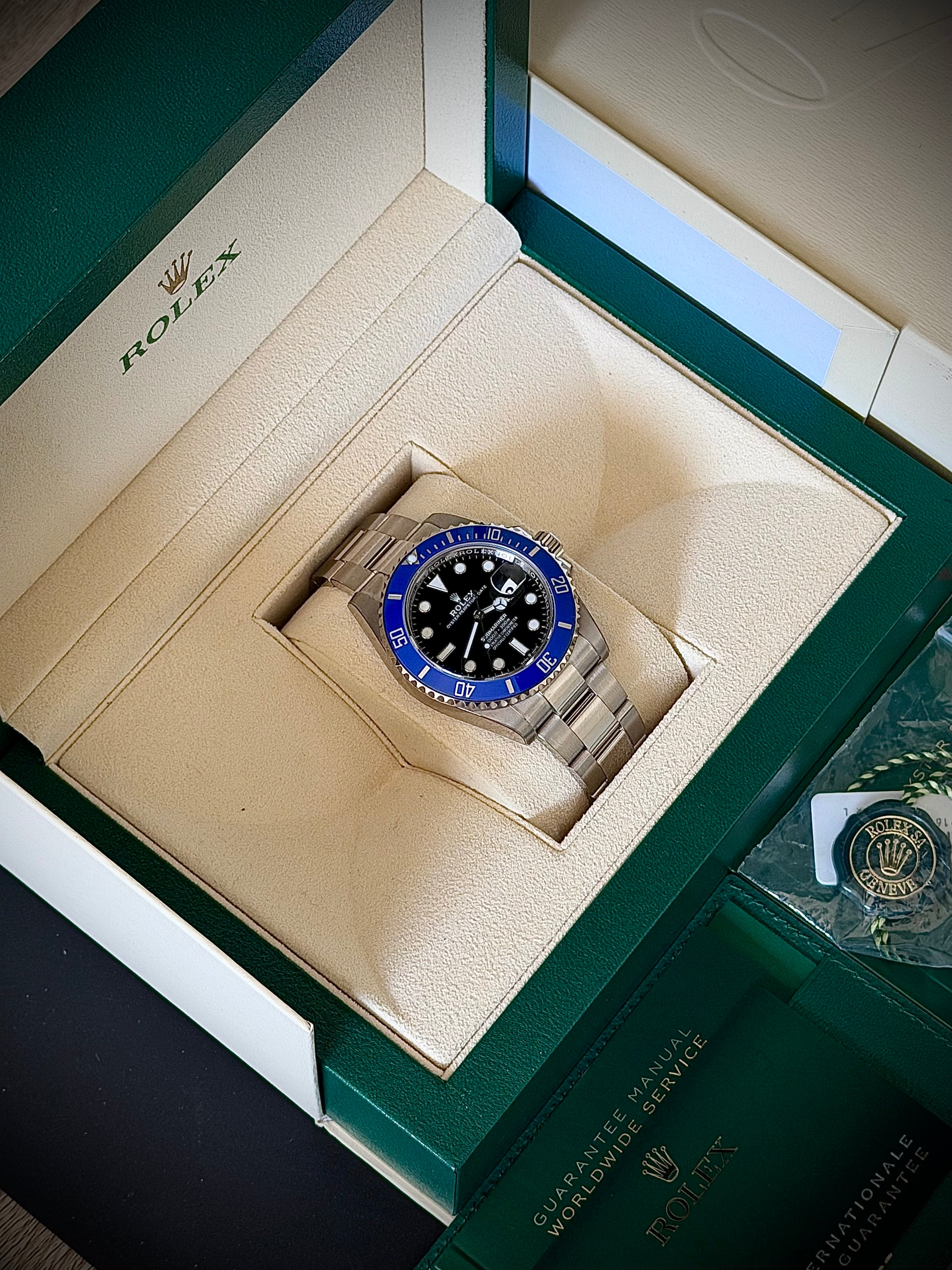 2023 ROLEX SUBMARINER DATE, 126619LB, COOKIE MONSTER, FULL SET, INC GST