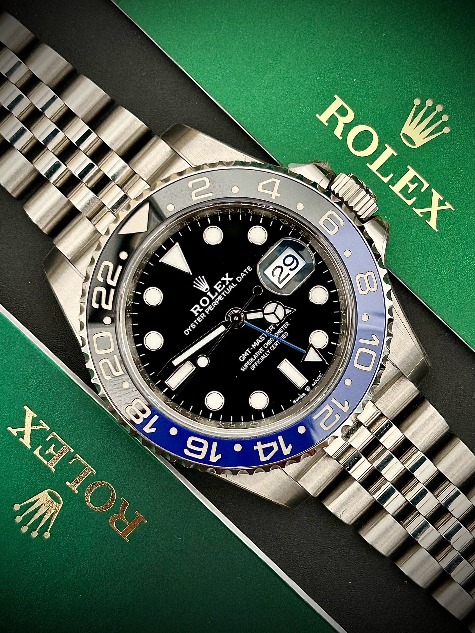 2019 ROLEX GMT MASTER II, BATGIRL, 126710BLNR, FULL SET, INC GST