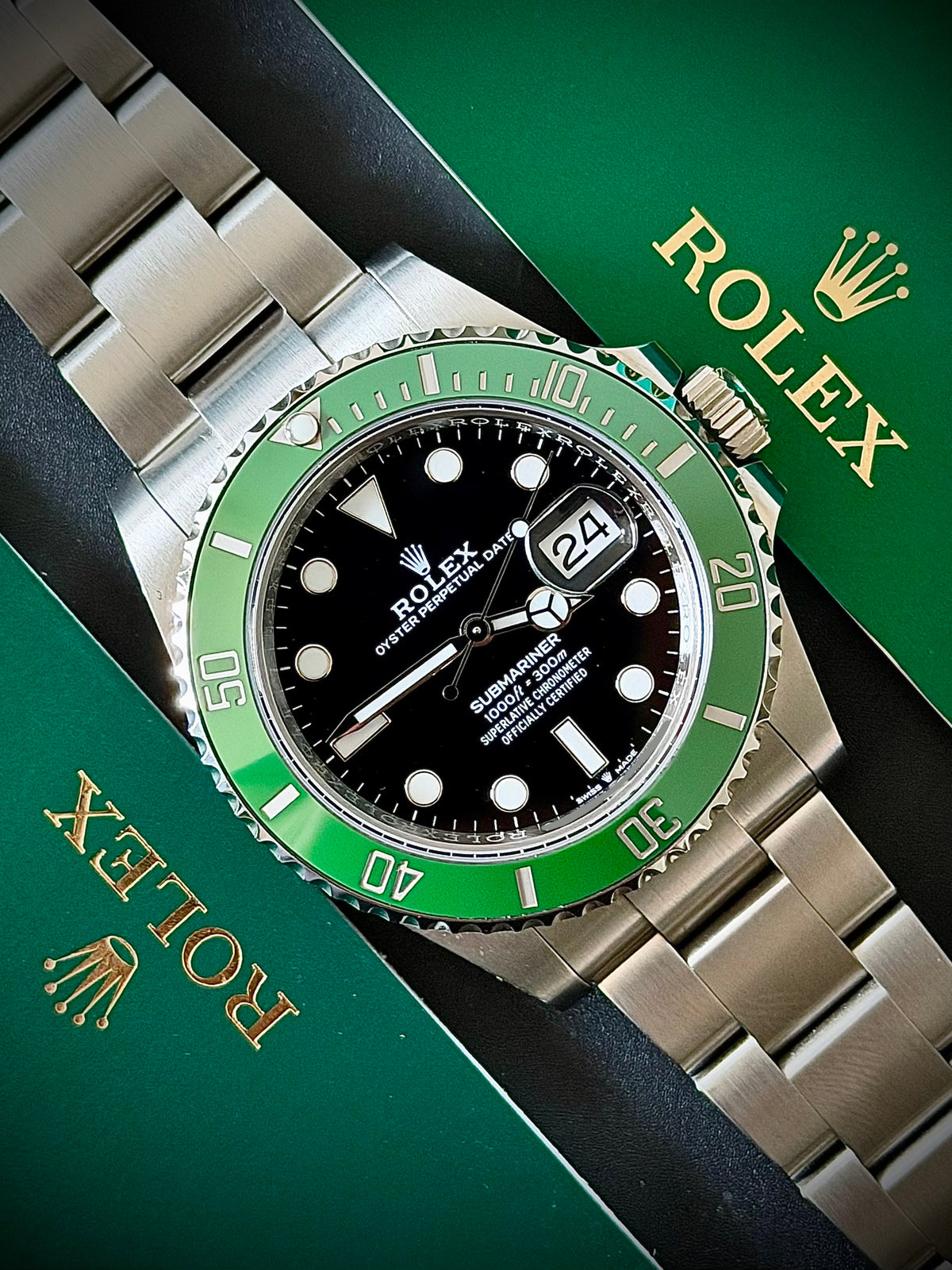 2026 ROLEX SUBMARINER DATE “STARBUCKS”, 126610LV, FULL SET, INC GST