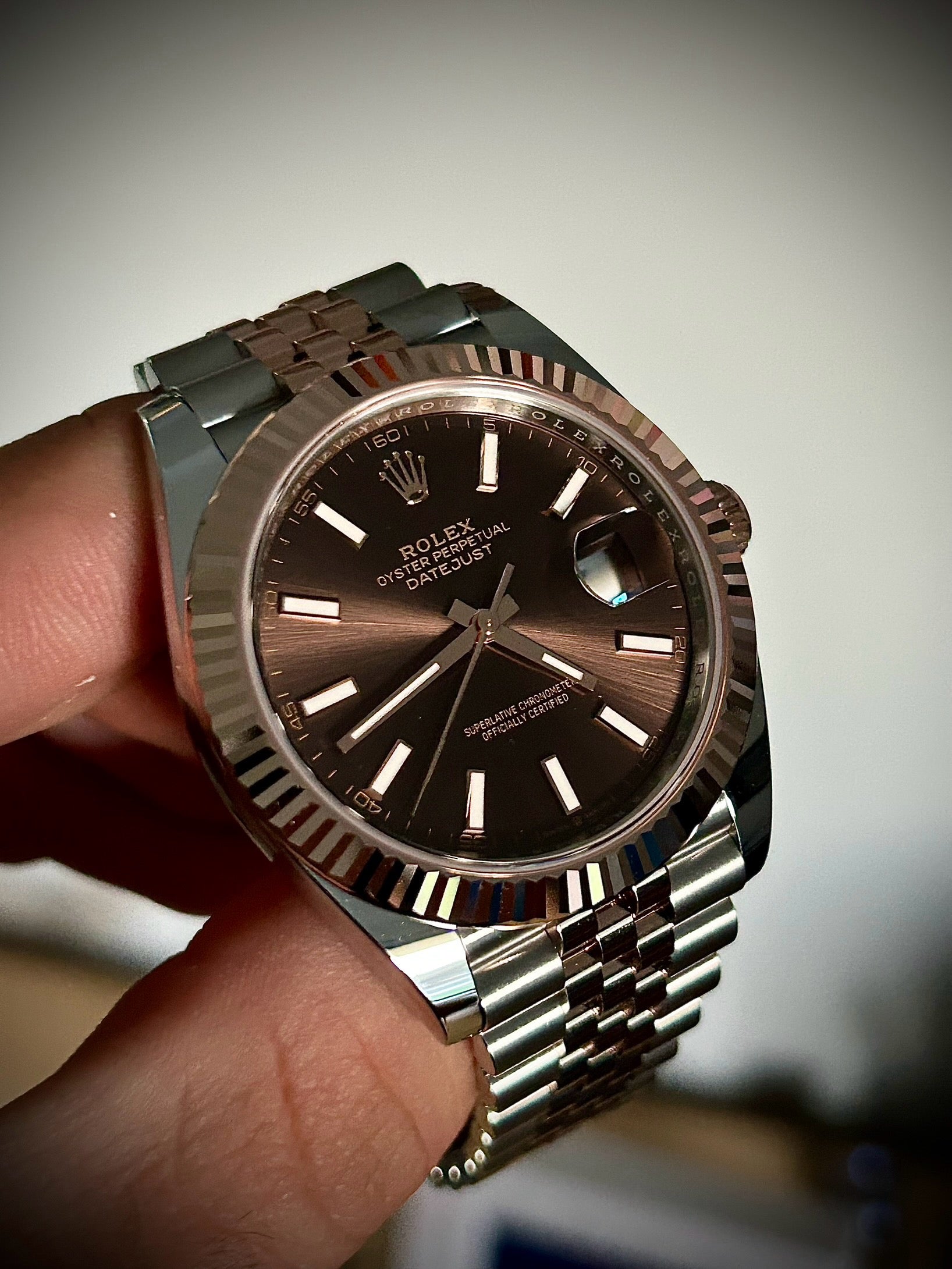 2025 ROLEX DATEJUST 41, CHOCOLATE DIAL, 126331, FULL SET, INC GST