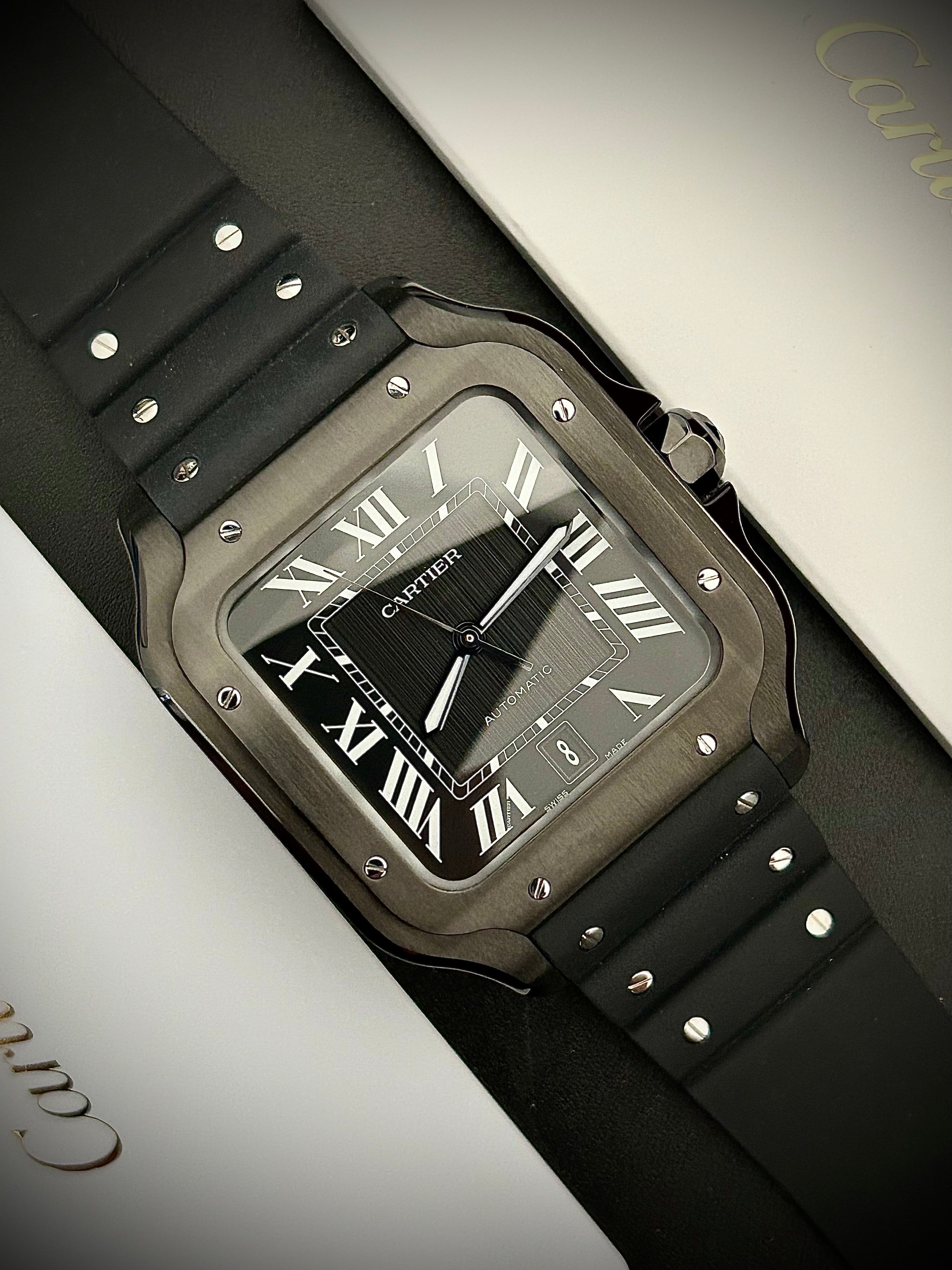 2024 CARTIER SANTOS DE CARTIER LARGE ADLC, WSSA0039, FULL SET, INC GST