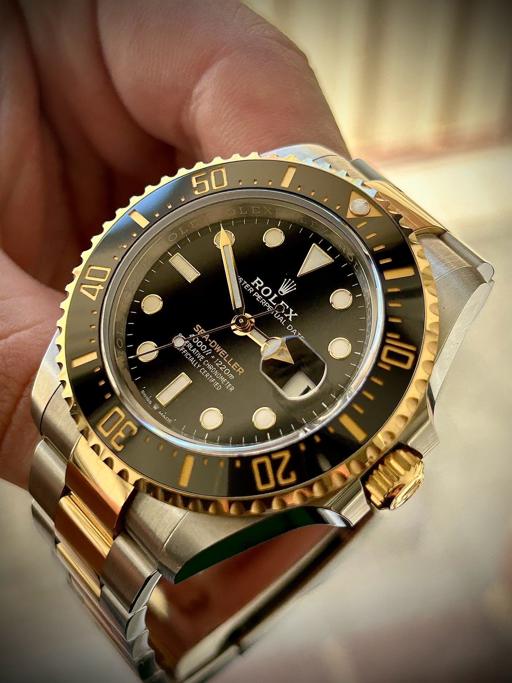 2022 ROLEX SEA DWELLER, TWO TONE, 126603, FULL SET, INC GST