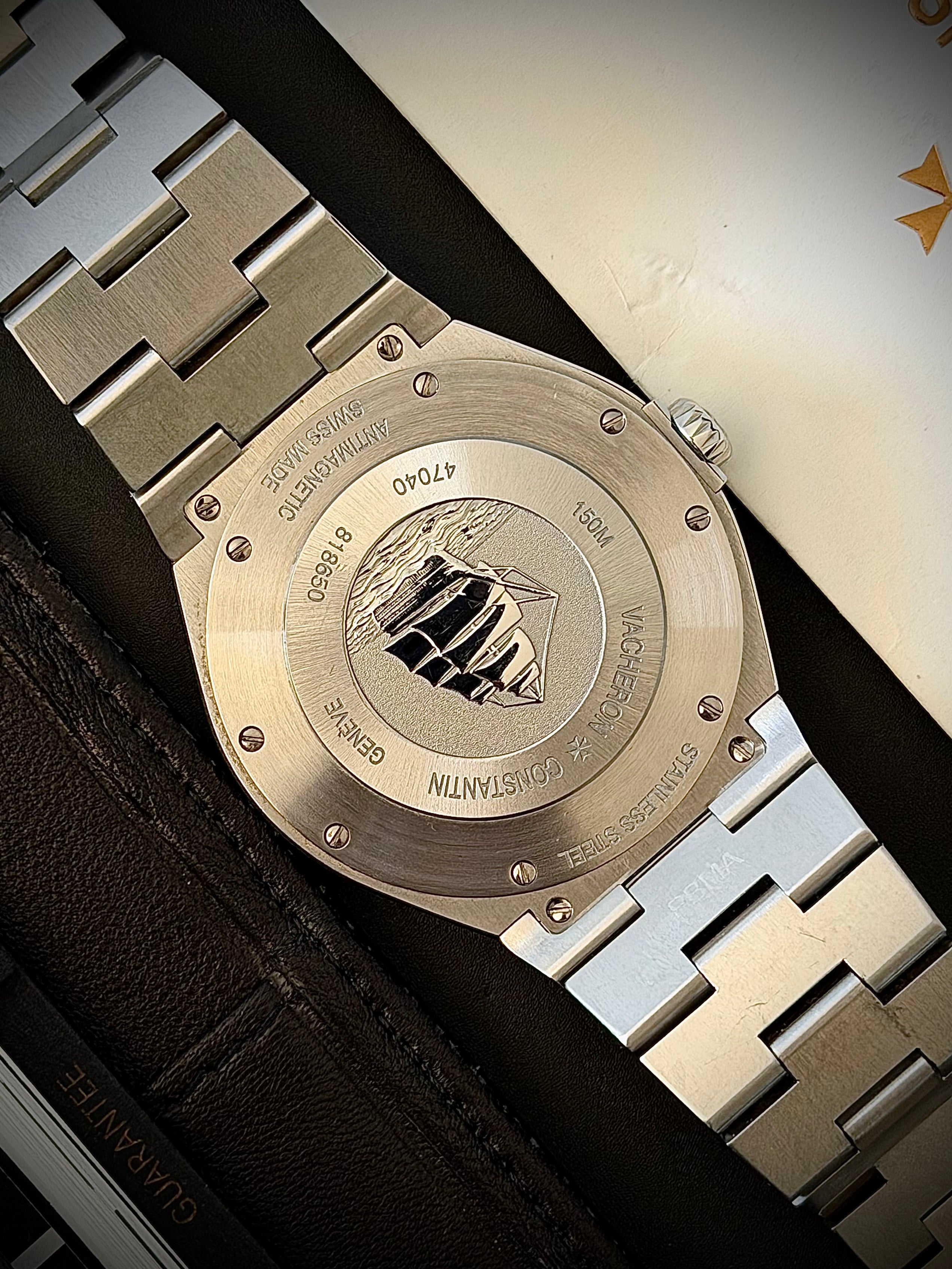 2007 VACHERON CONSTANTIN OVERSEAS, 47040/B01A-9094, BLACK DIAL, FULL SET, INC GST