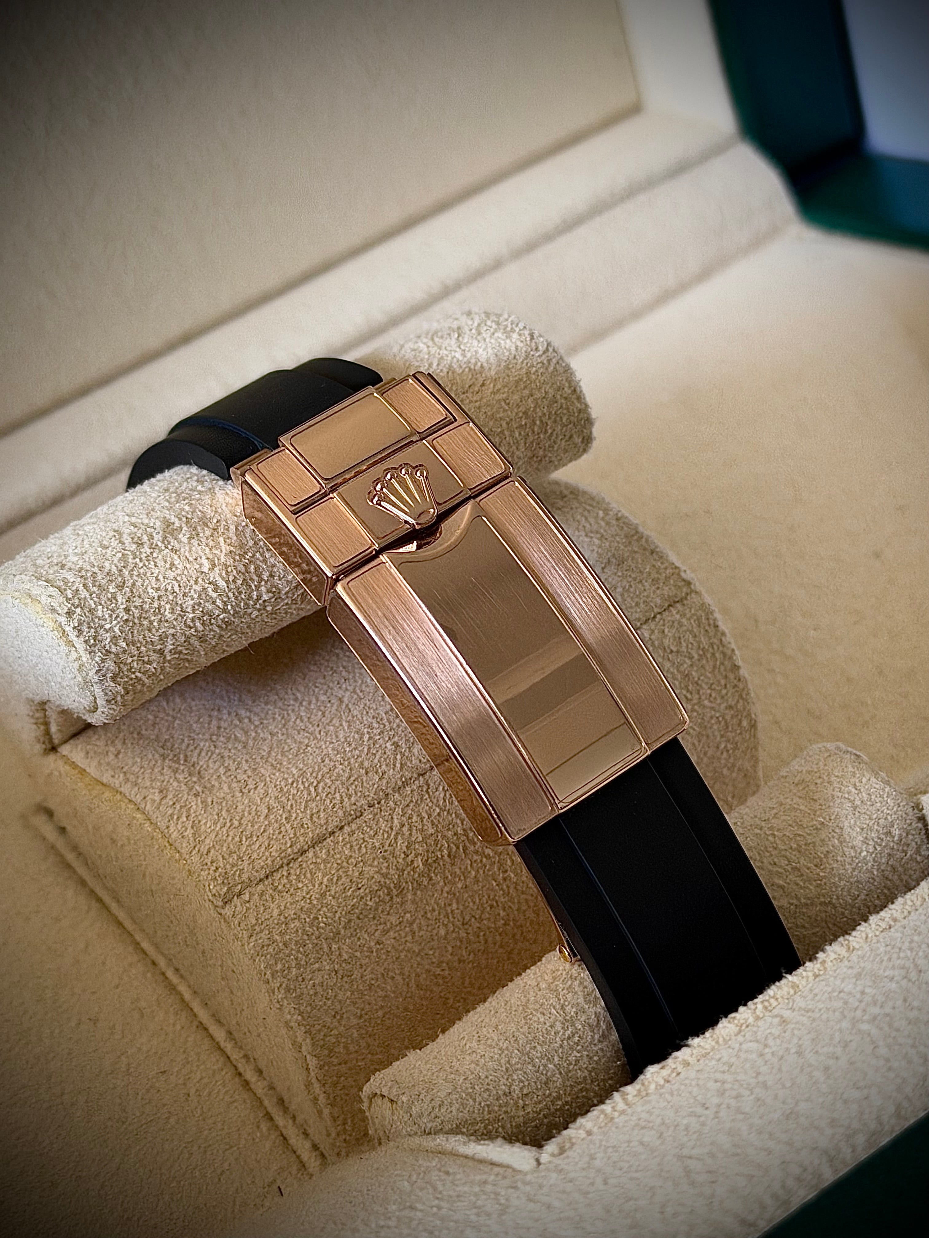 2017 ROLEX YACHT-MASTER 40 ROSE GOLD, 116655, FULL SET, INC GST