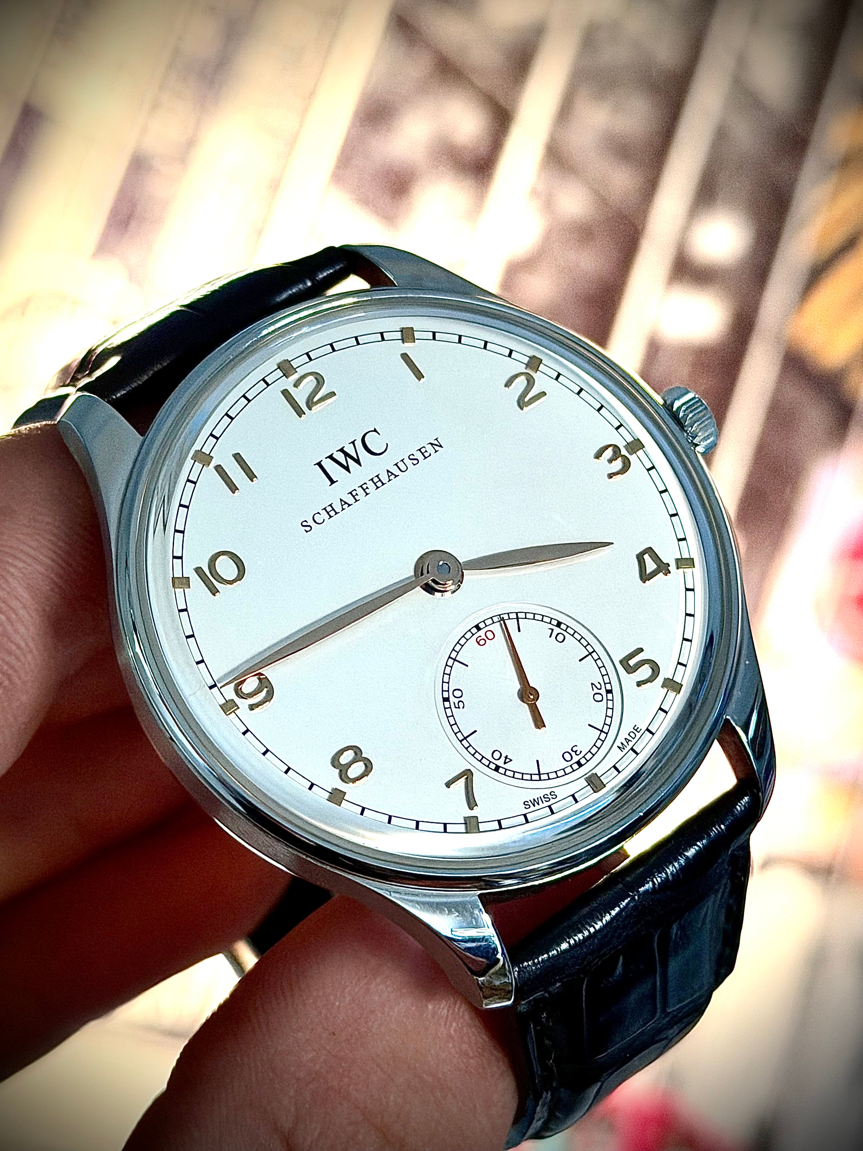 2013 IWC PORTUGUESE HAND-WOUND, IW545408, BOX & PAPERS, WITH ORIGINAL INVOICE, INC GST