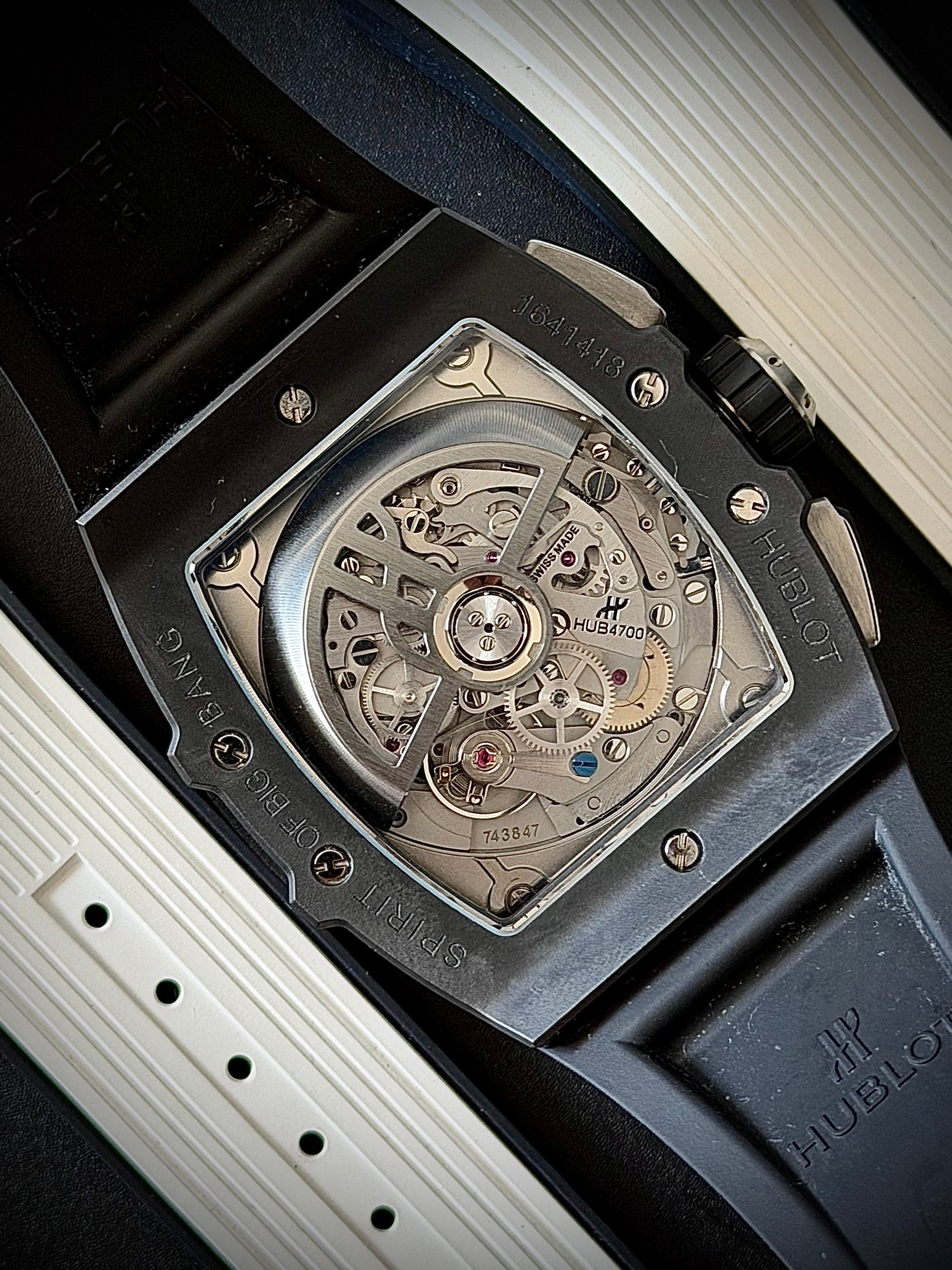 2023 HUBLOT SPIRIT OF BIG BANG BLACK MAGIC 42, 642.CI.0170.RX, CERAMIC, FULL SET + EXTRA STRAP, INC GST
