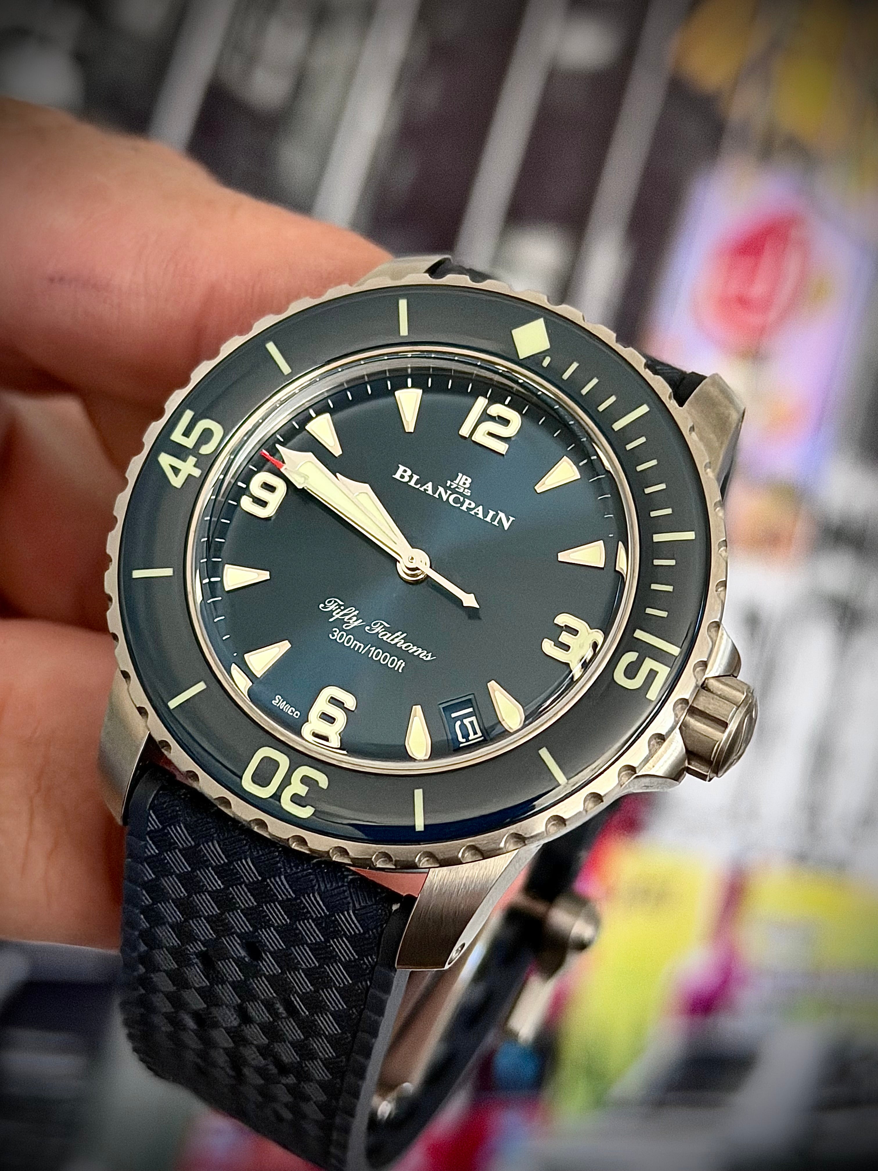 2025 BLANCPAIN FIFTY FATHOMS AUTOMATIQUE, 5010-12B40-O64B, BLUE DIAL, FULL SET, INC GST