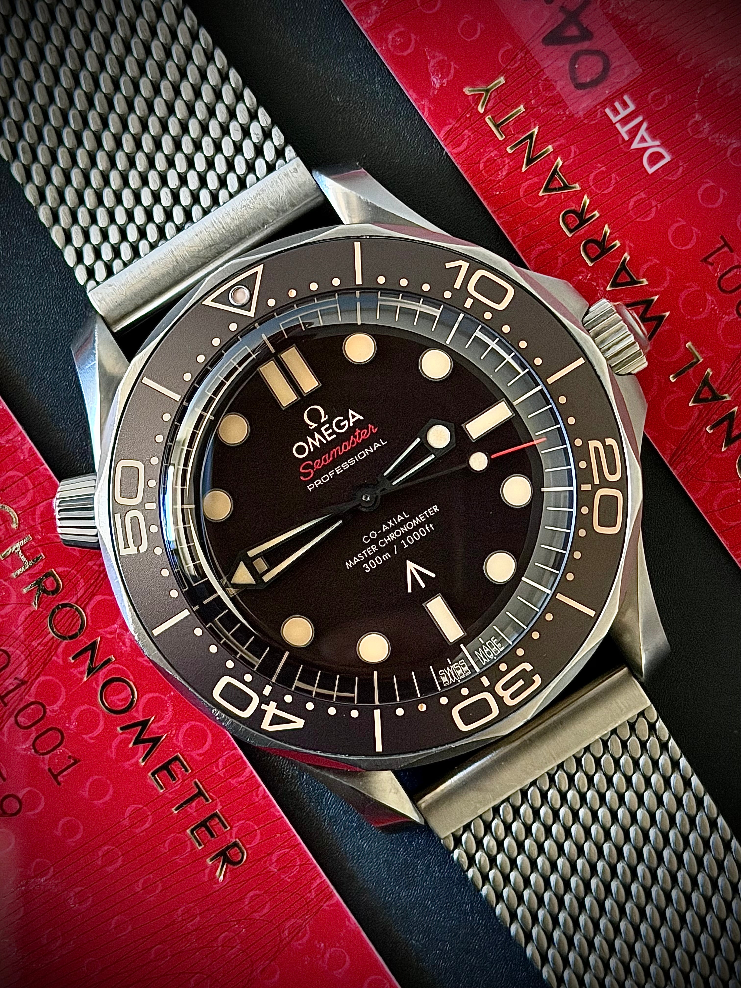 2024 OMEGA SEAMASTER 007 BOND, NO TIME TO DIE, FULL SET, INC GST