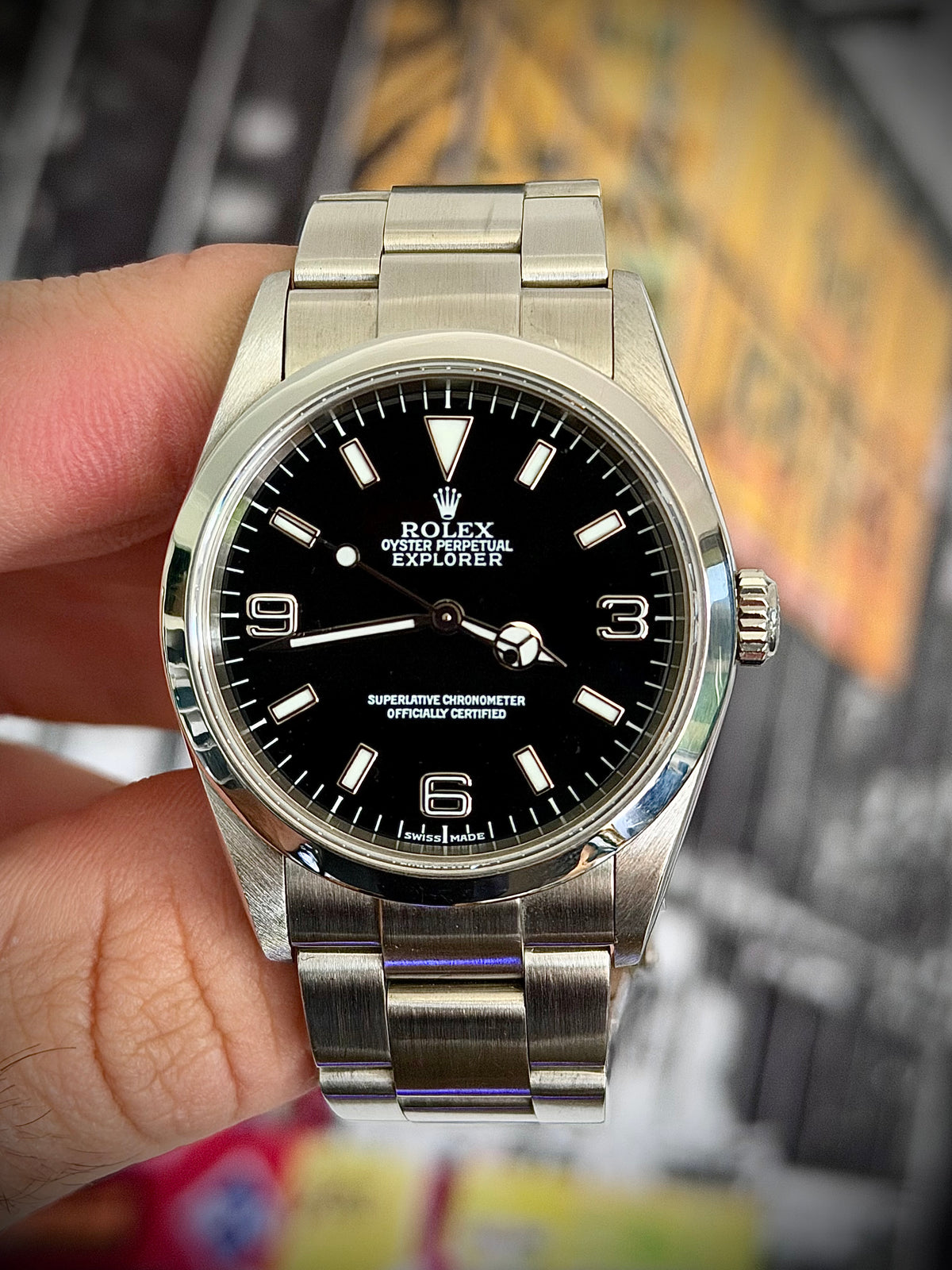 2002 ROLEX EXPLORER 36, 114270, NO-HOLES CASE, WATCH ONLY, INC GST