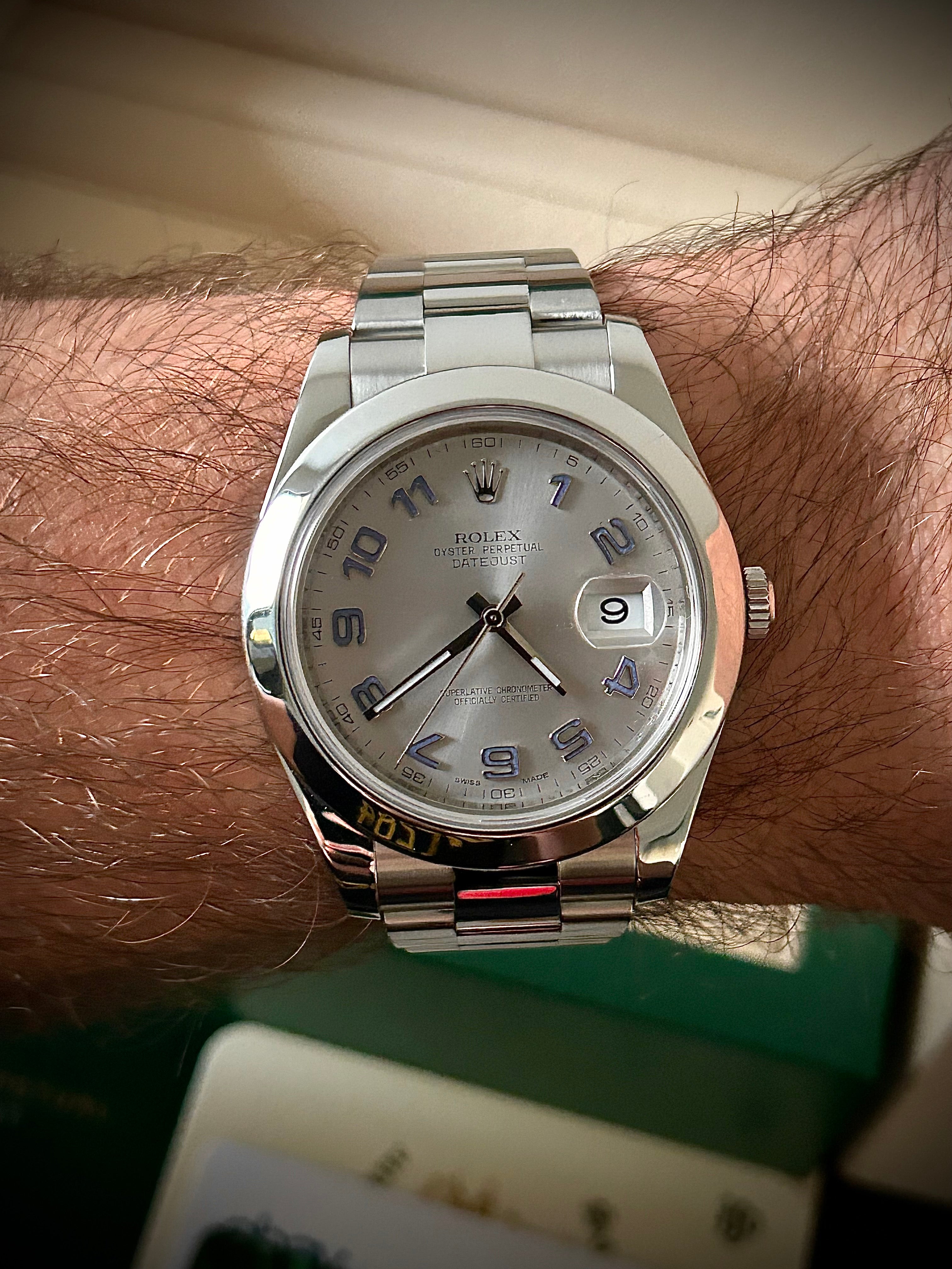 ROLEX DATEJUST II, 116300, BOX AND AUTHENTICITY CARD, INC GST