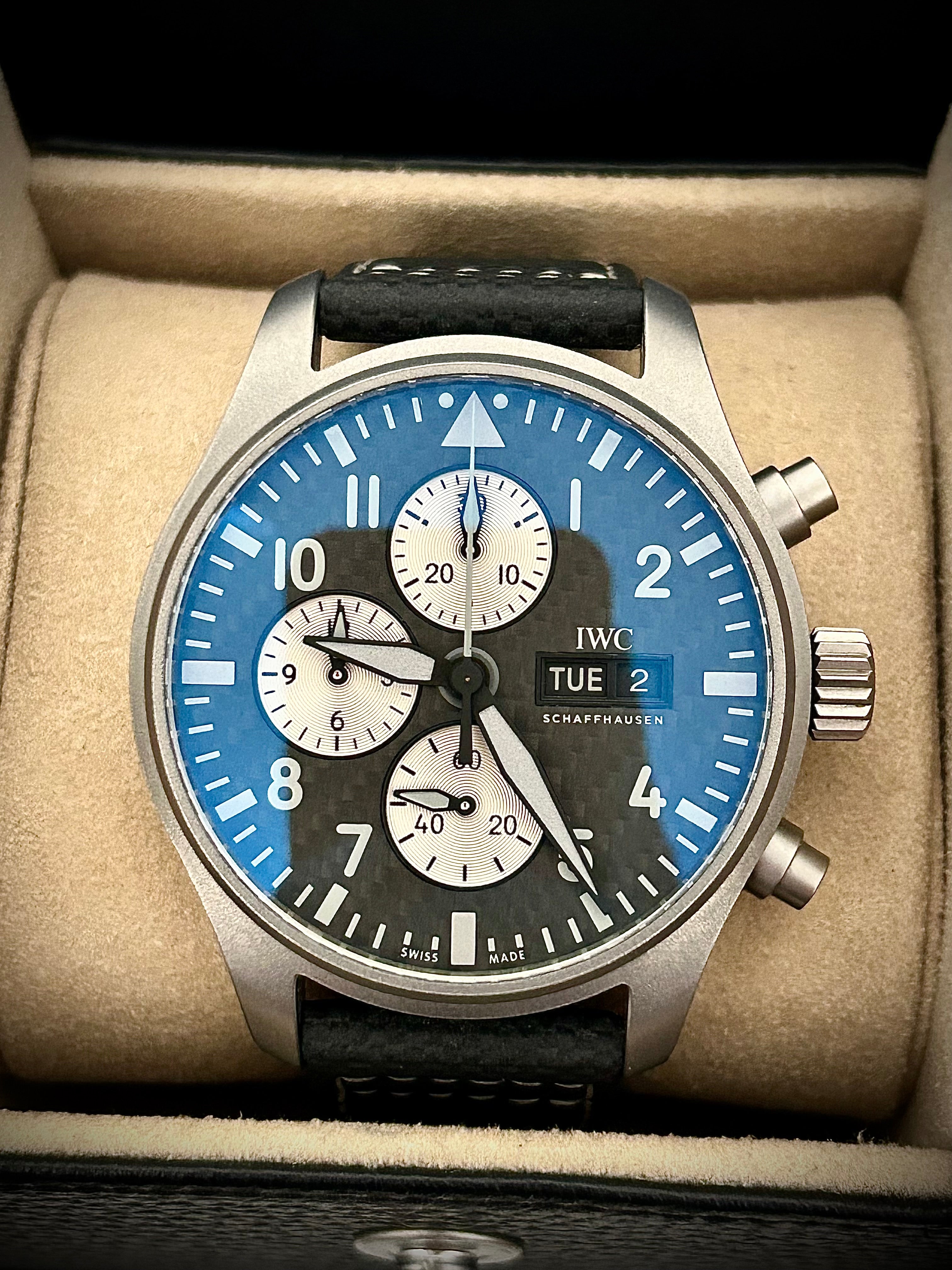 2023 IWC PILOTS WATCH CHRONOGRAPH AMG, IW377903, FULL SET, INC GST