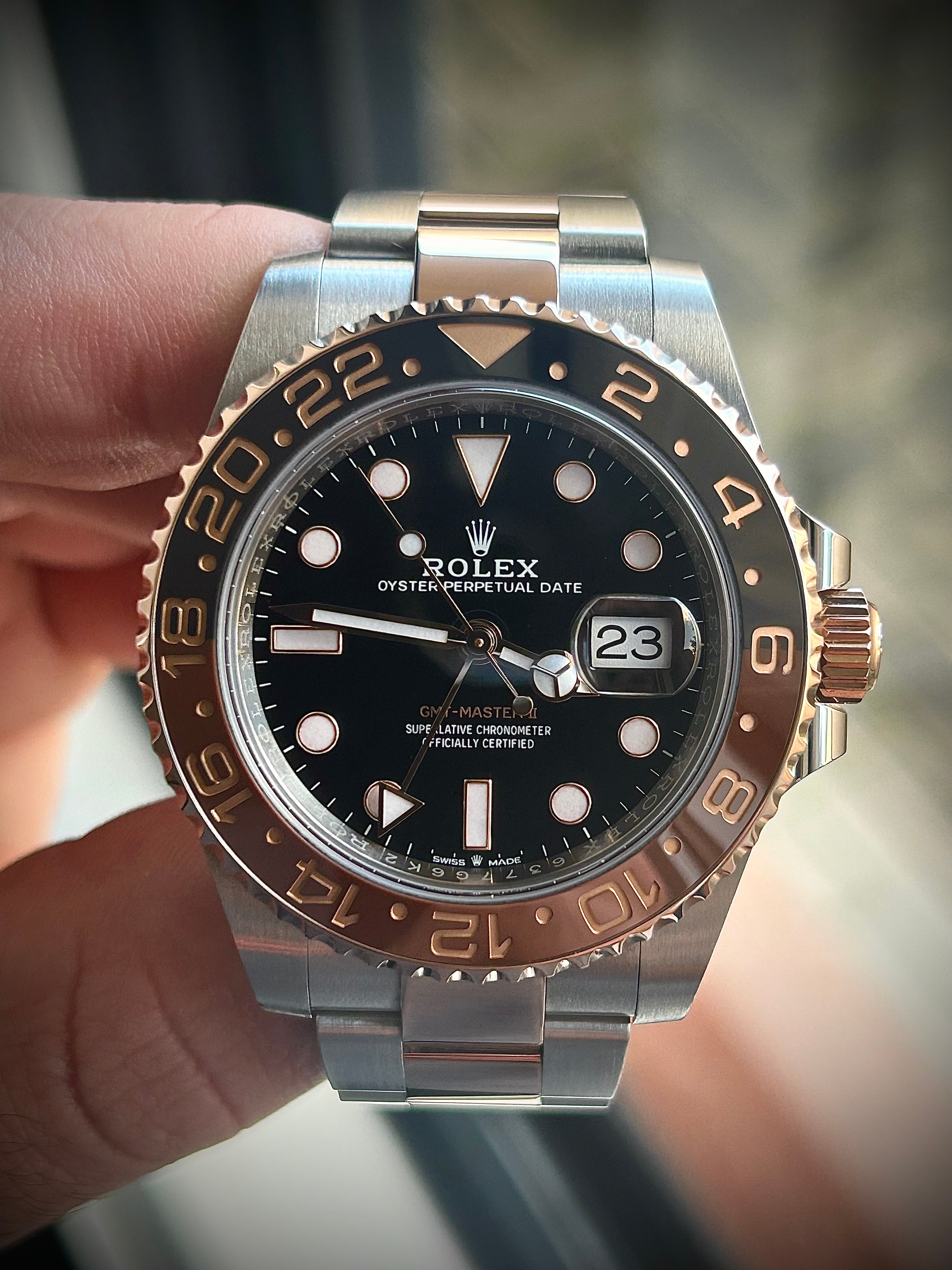 2020 ROLEX GMT MASTER II, ROOTBEER, 126711CHNR, FULL SET, INC GST