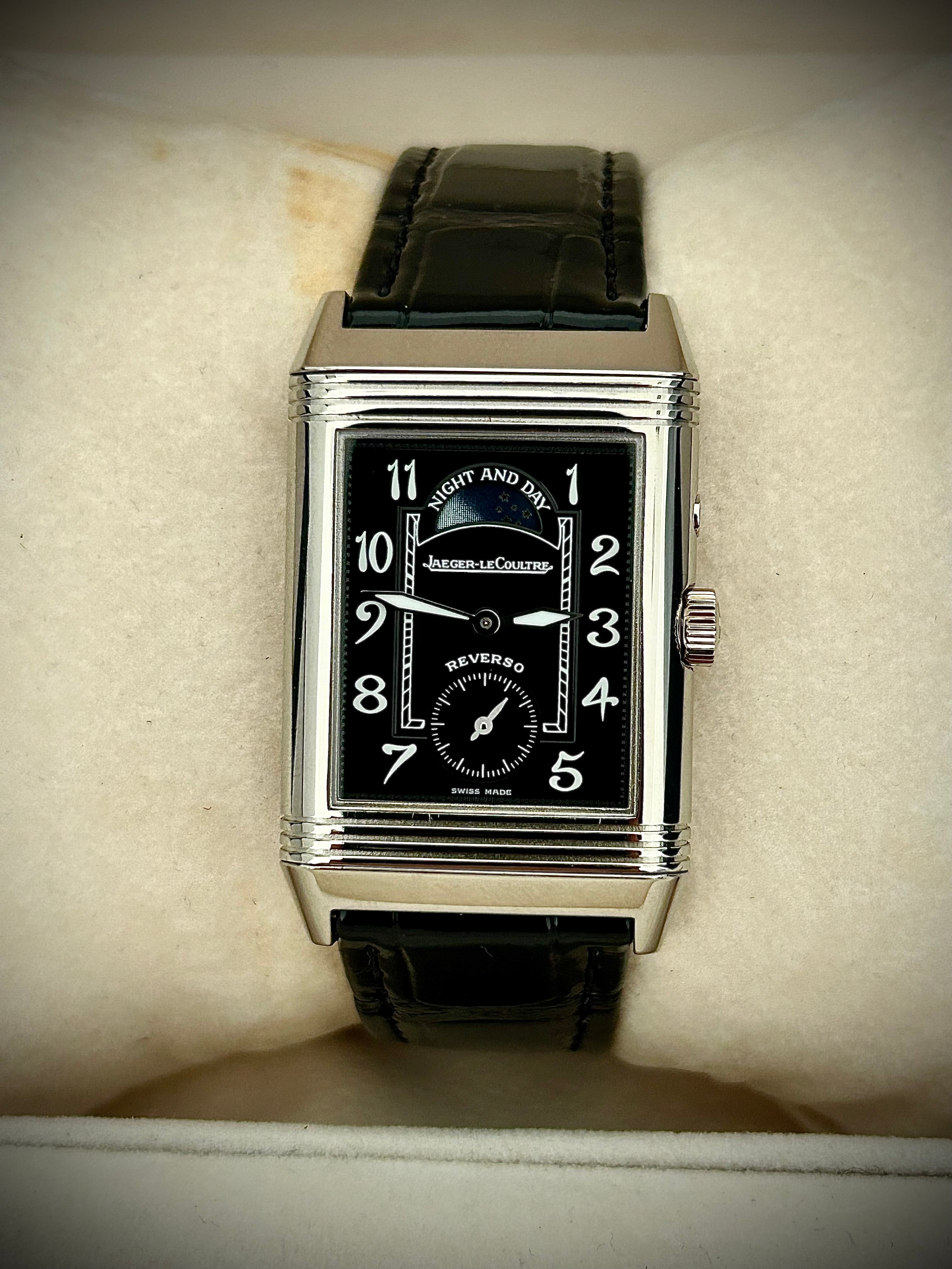 2004 JAEGER-LECOULTRE REVERSO DUO FACE, DAY & NIGHT WHITE GOLD, 270.3.54, FULL SET, SERVICED, INC GST