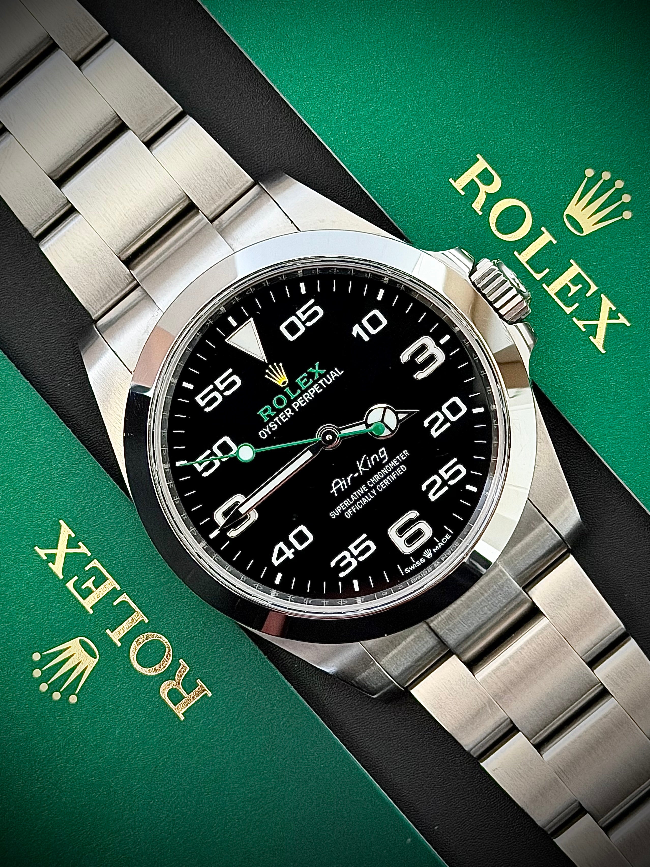 2023 ROLEX AIR KING, 126900, FULL SET, INC GST