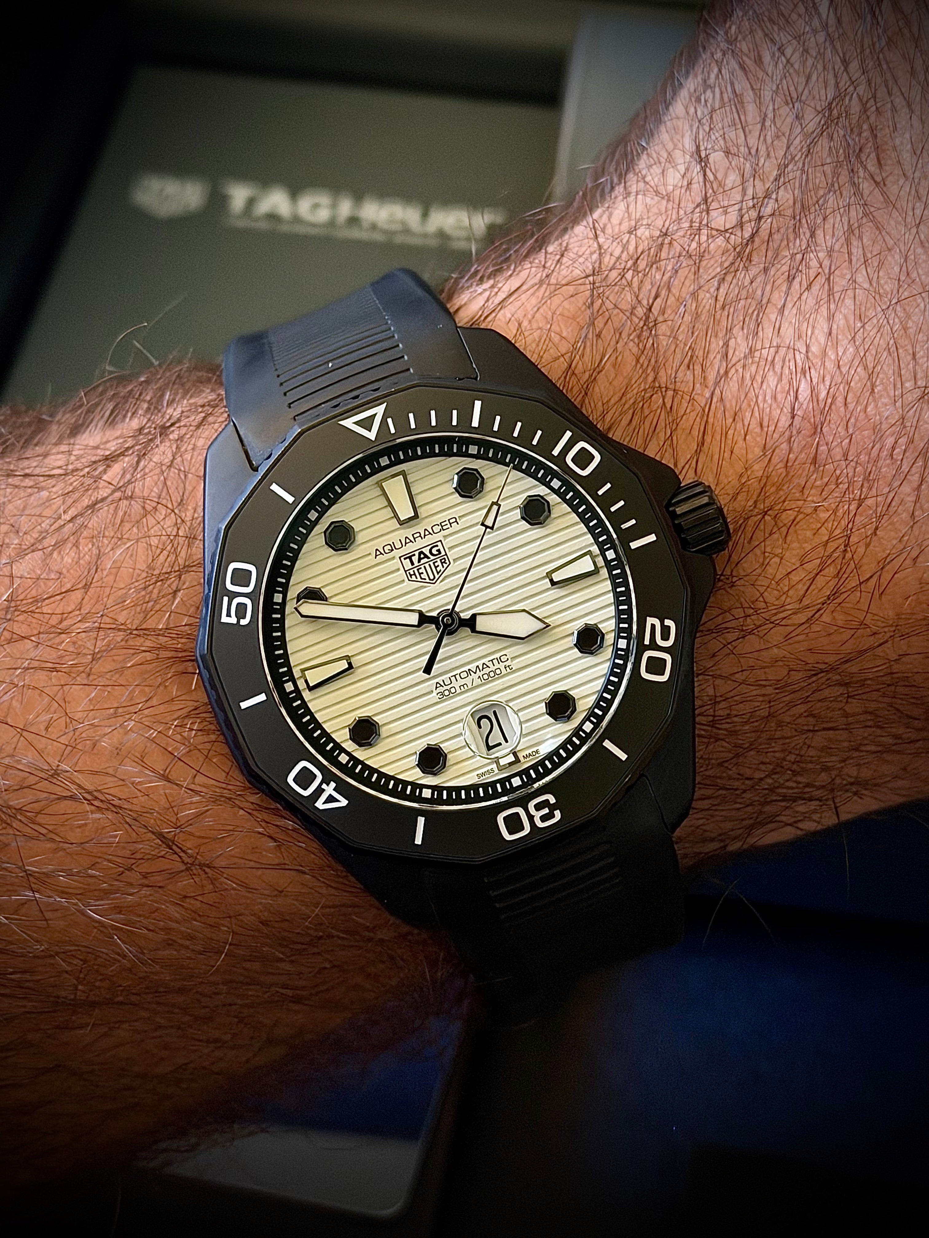 2025 TAG HEUER AQUARACER PROFESSIONAL 300 “NIGHT DIVER”, WBP201D.FT6197, FULL SET, INC GST