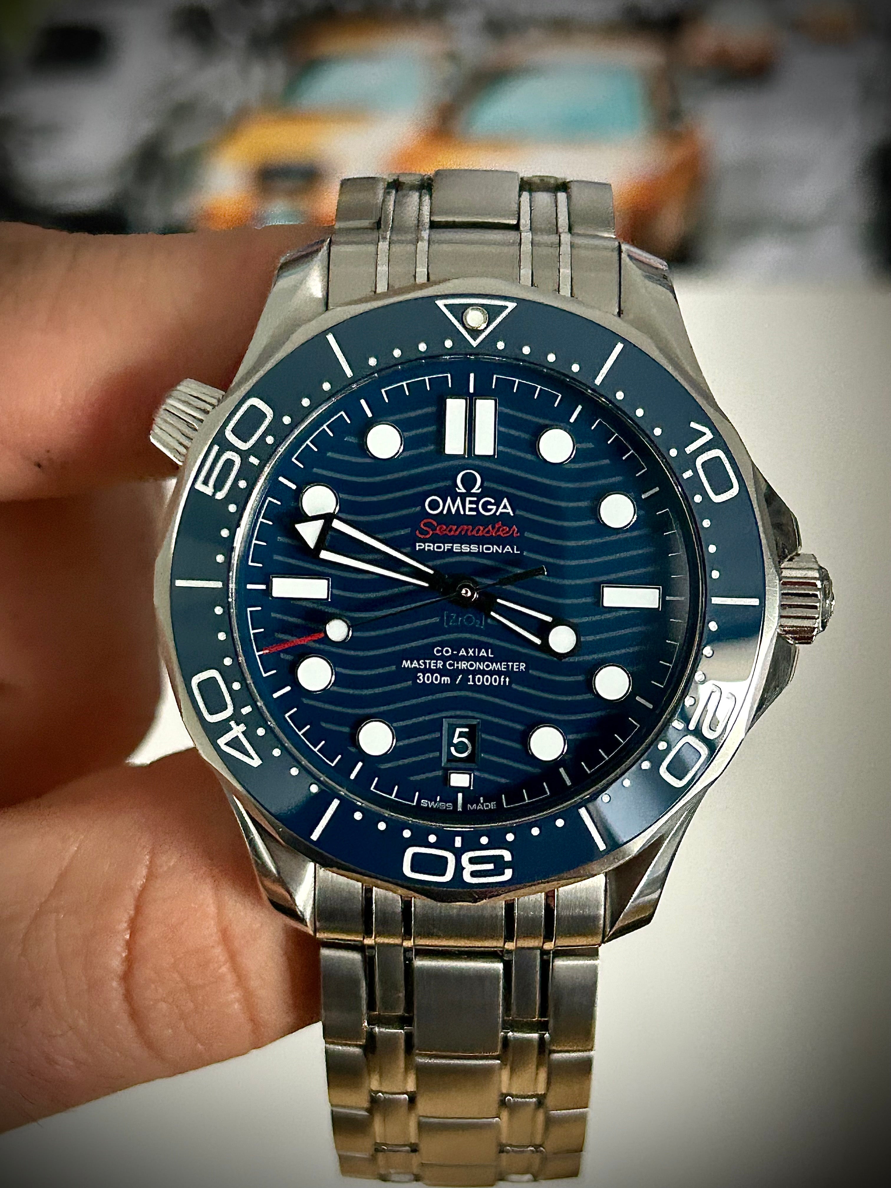 2020 OMEGA SEAMASTER 300, BLUE DIAL, FULL SET, INC GST