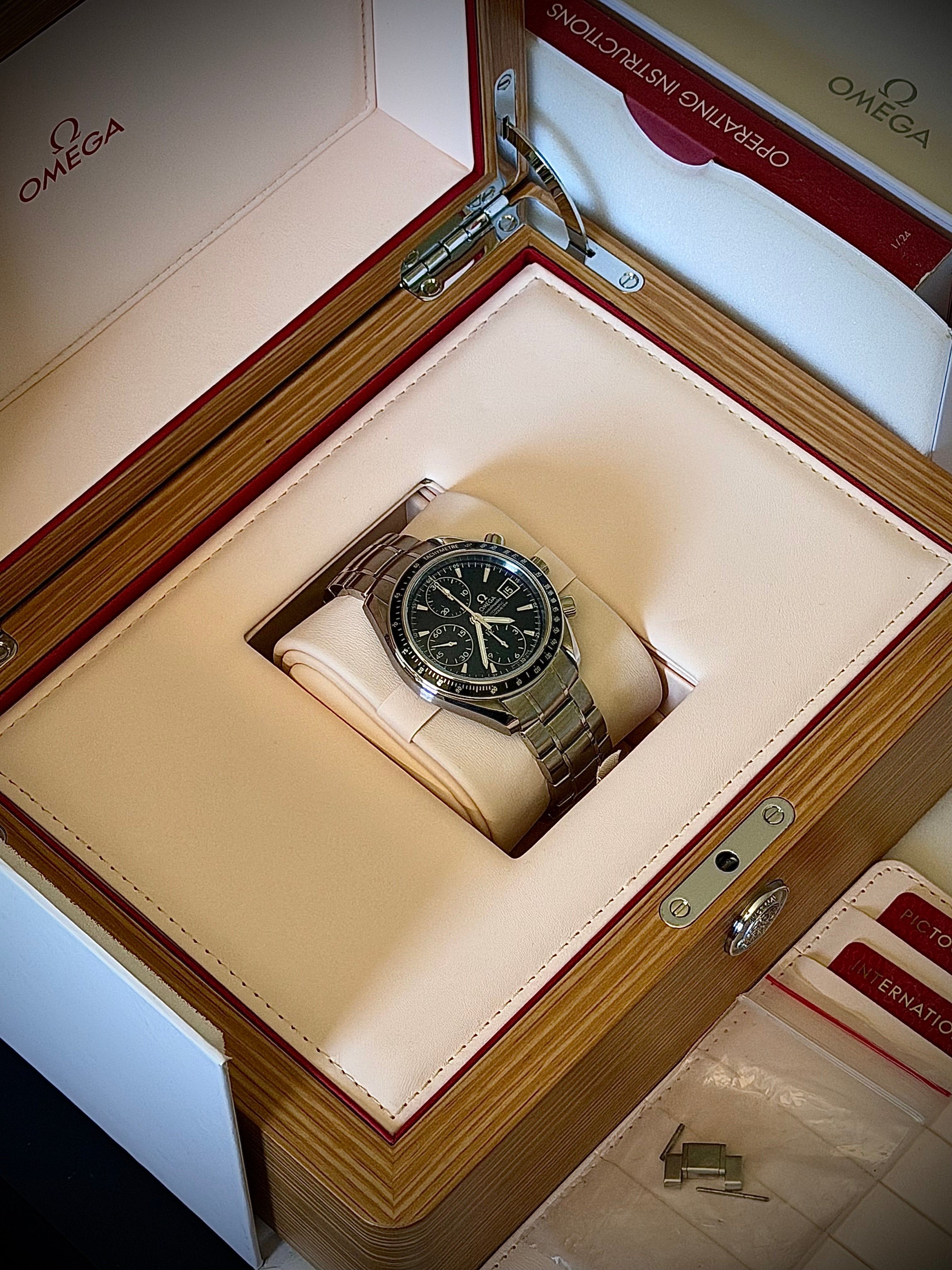 2018 OMEGA SPEEDMASTER DATE AUTOMATIC, 3210.50.00, FULL SET, INC GST