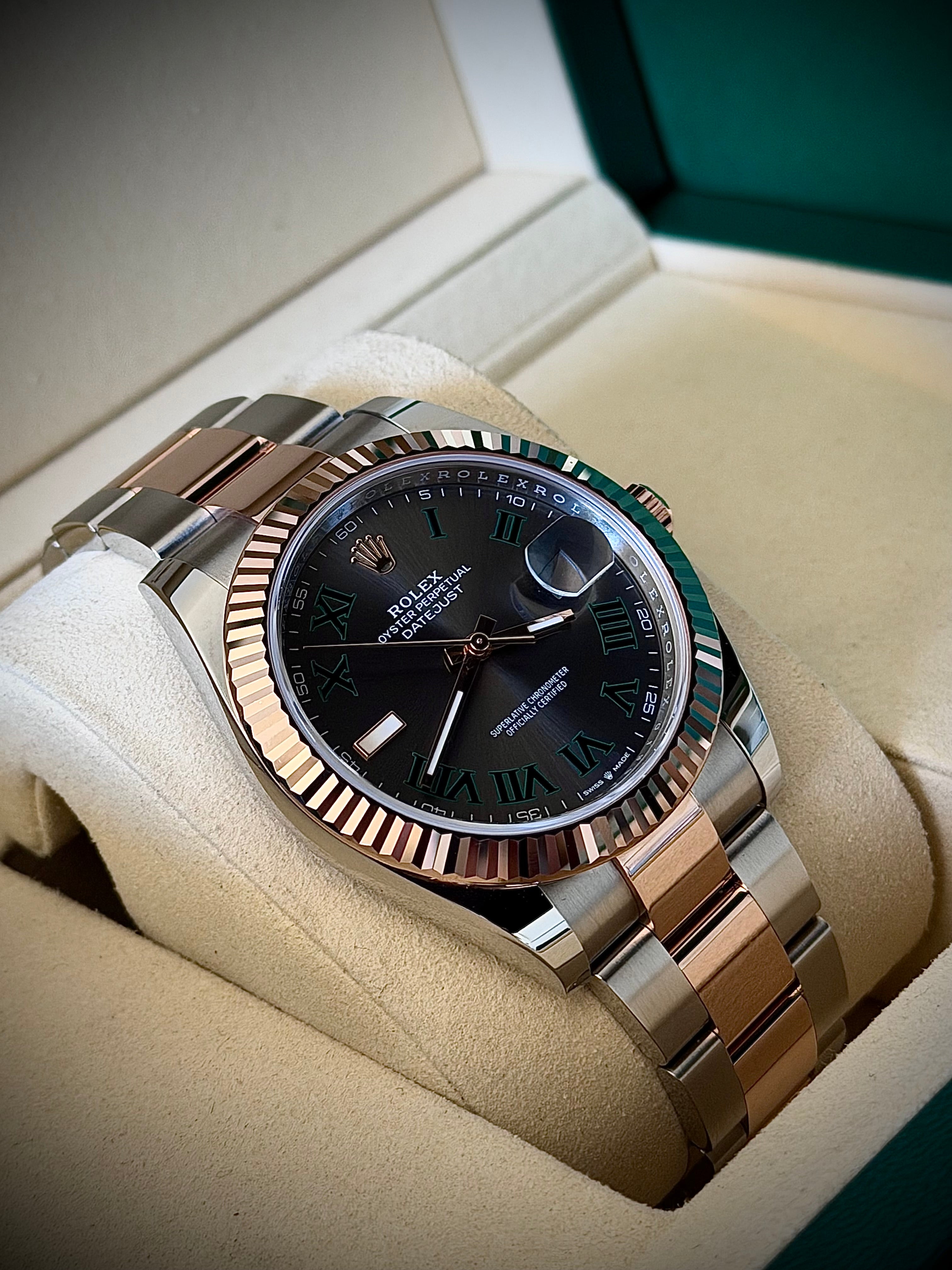 2026 ROLEX DATEJUST 41, WIMBLEDON, 126331, FULL SET, INC GST