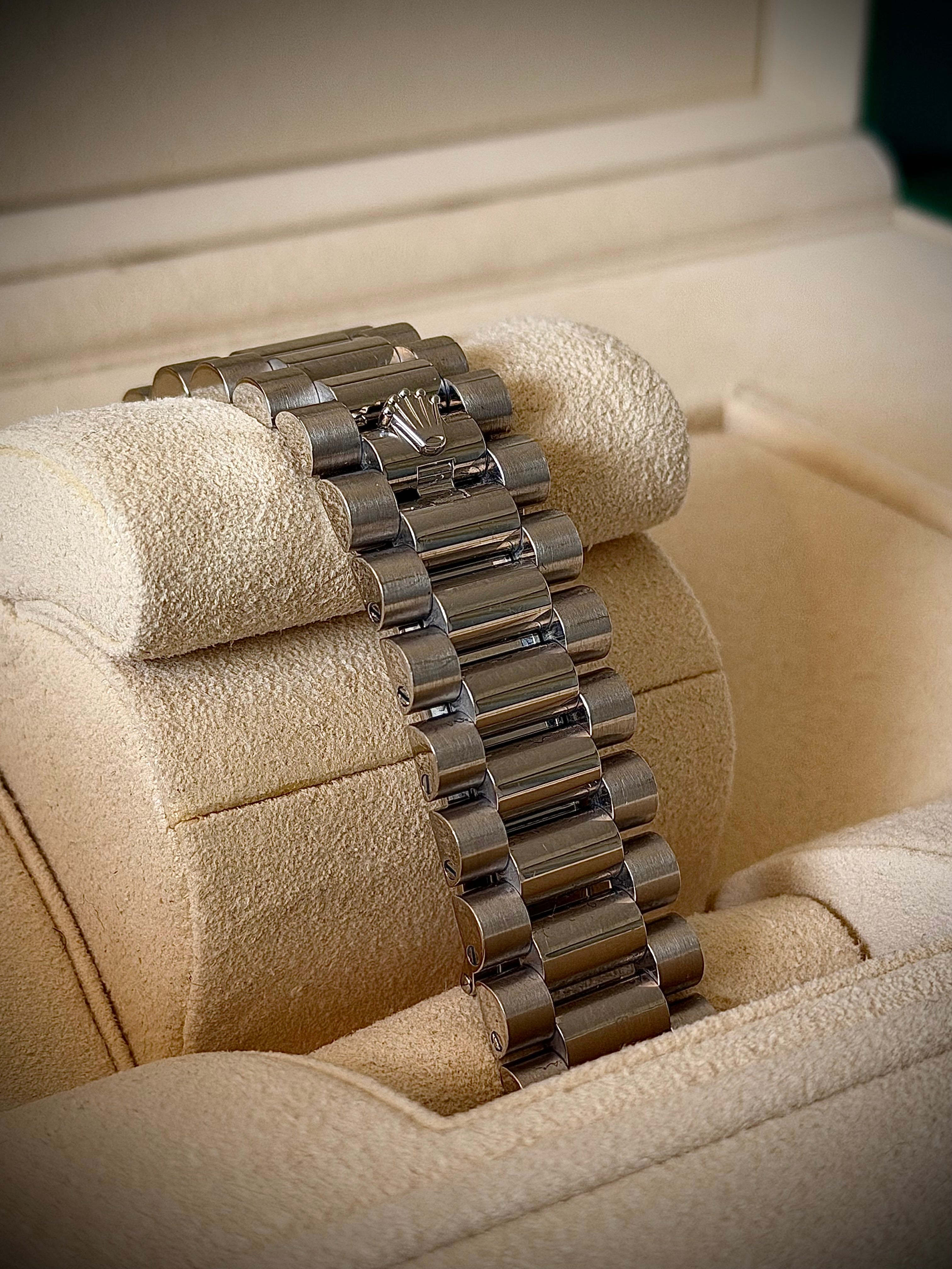 2021 ROLEX DAY DATE 40, 228206, ICE BLUE MOTIF DIAL, FULL SET, INC GST