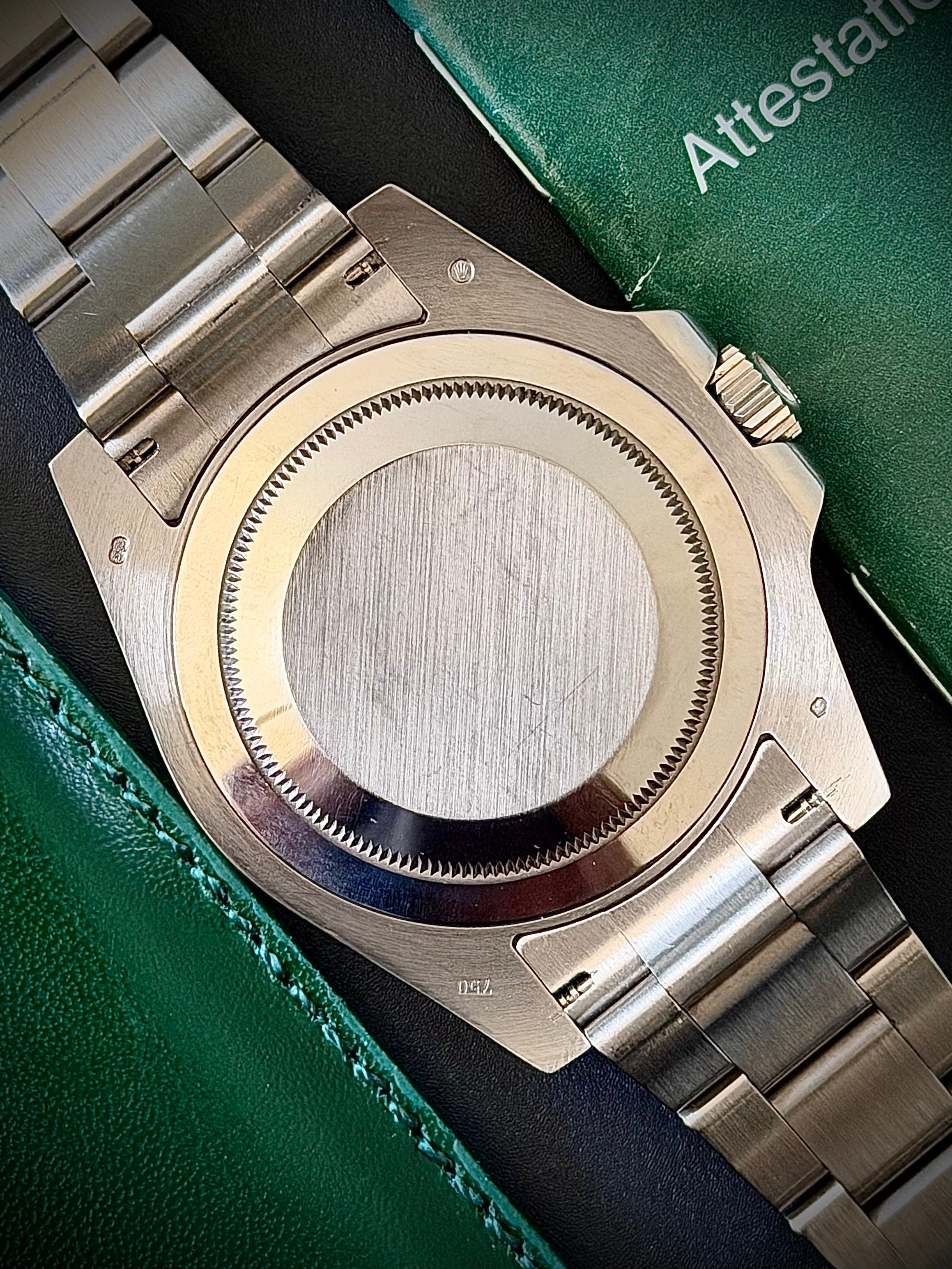 2015 ROLEX GMT MASTER II, PEPSI, WHITE GOLD, BLACK DIAL, 116719BLRO, BOX AND PAPERS, INC GST