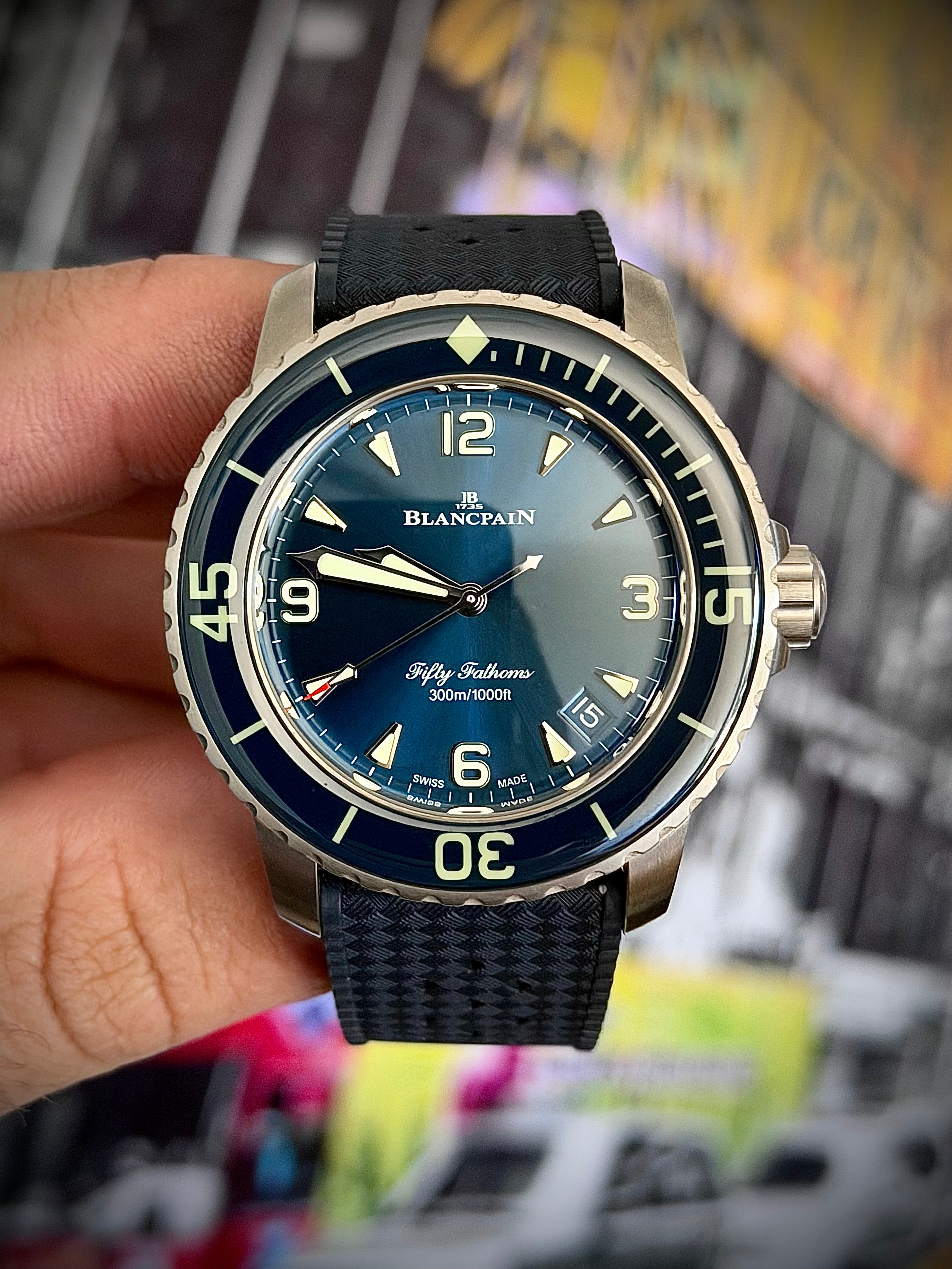 2025 BLANCPAIN FIFTY FATHOMS AUTOMATIQUE, 5010-12B40-O64B, BLUE DIAL, FULL SET, INC GST