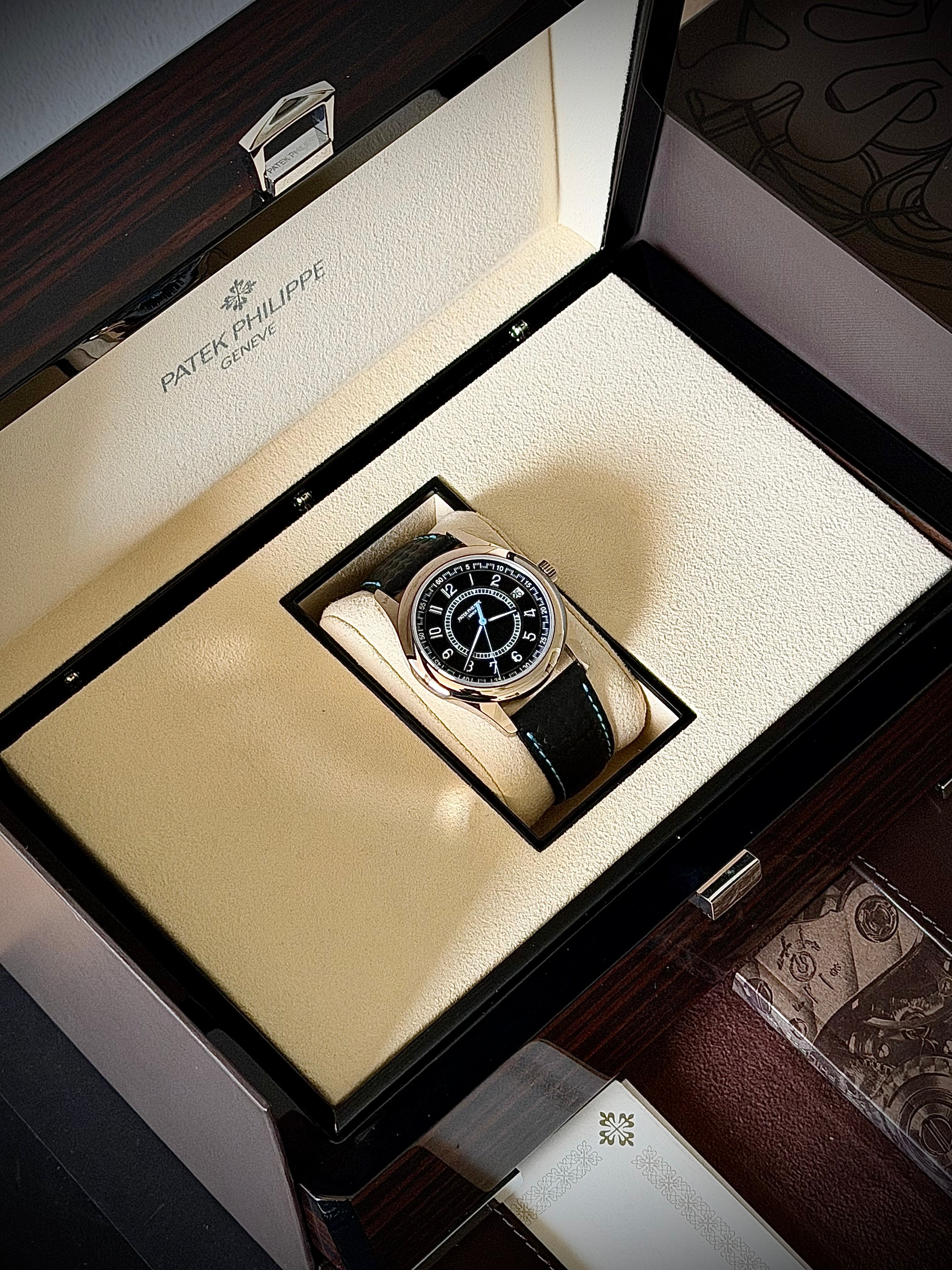 2024 PATEK PHILIPPE CALATRAVA, 6007G-011, BLACK & BLUE, FULL SET, INC GST