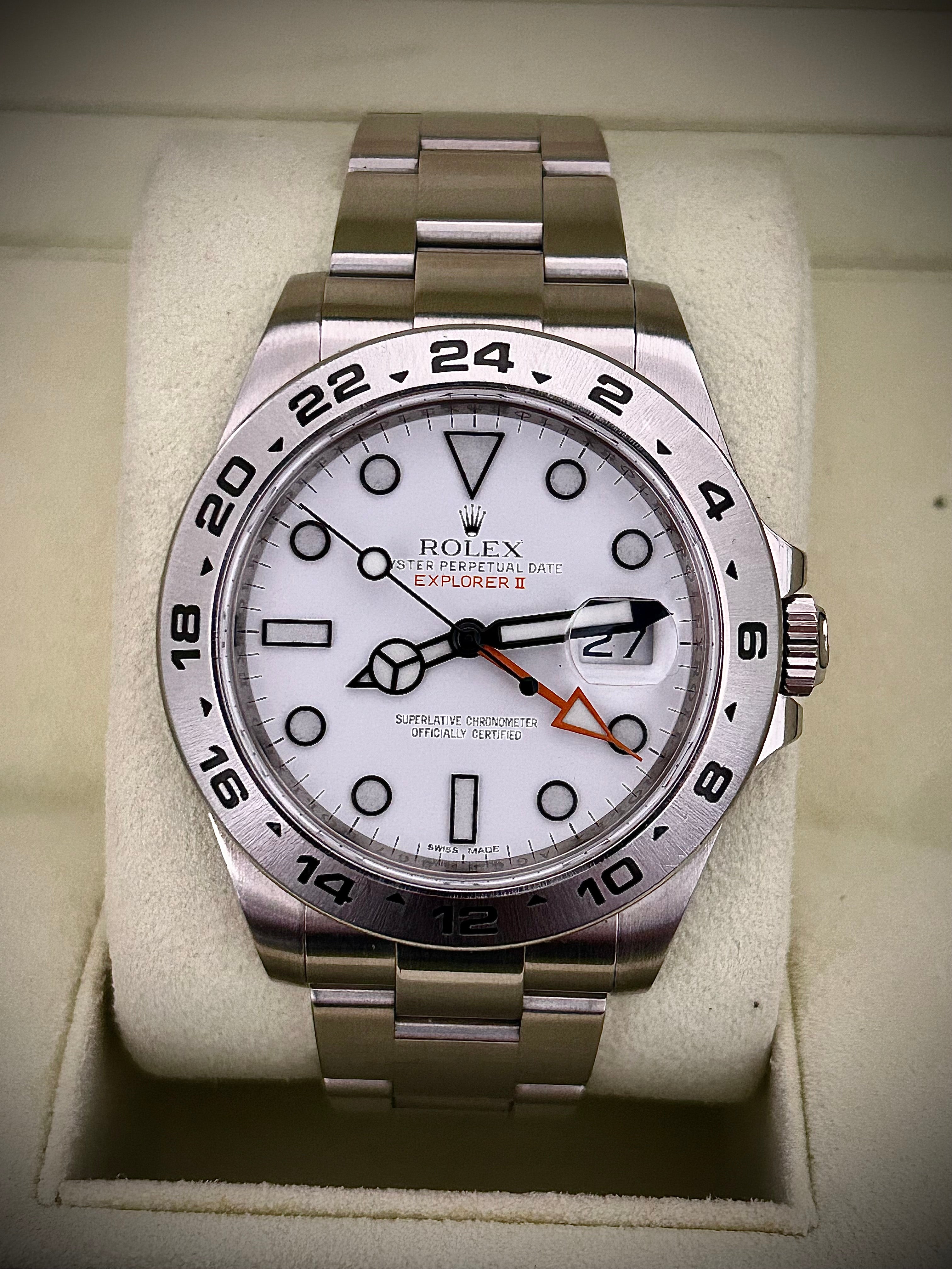 2011 ROLEX EXPLORER II “POLAR” 216570, FULL SET, INC GST