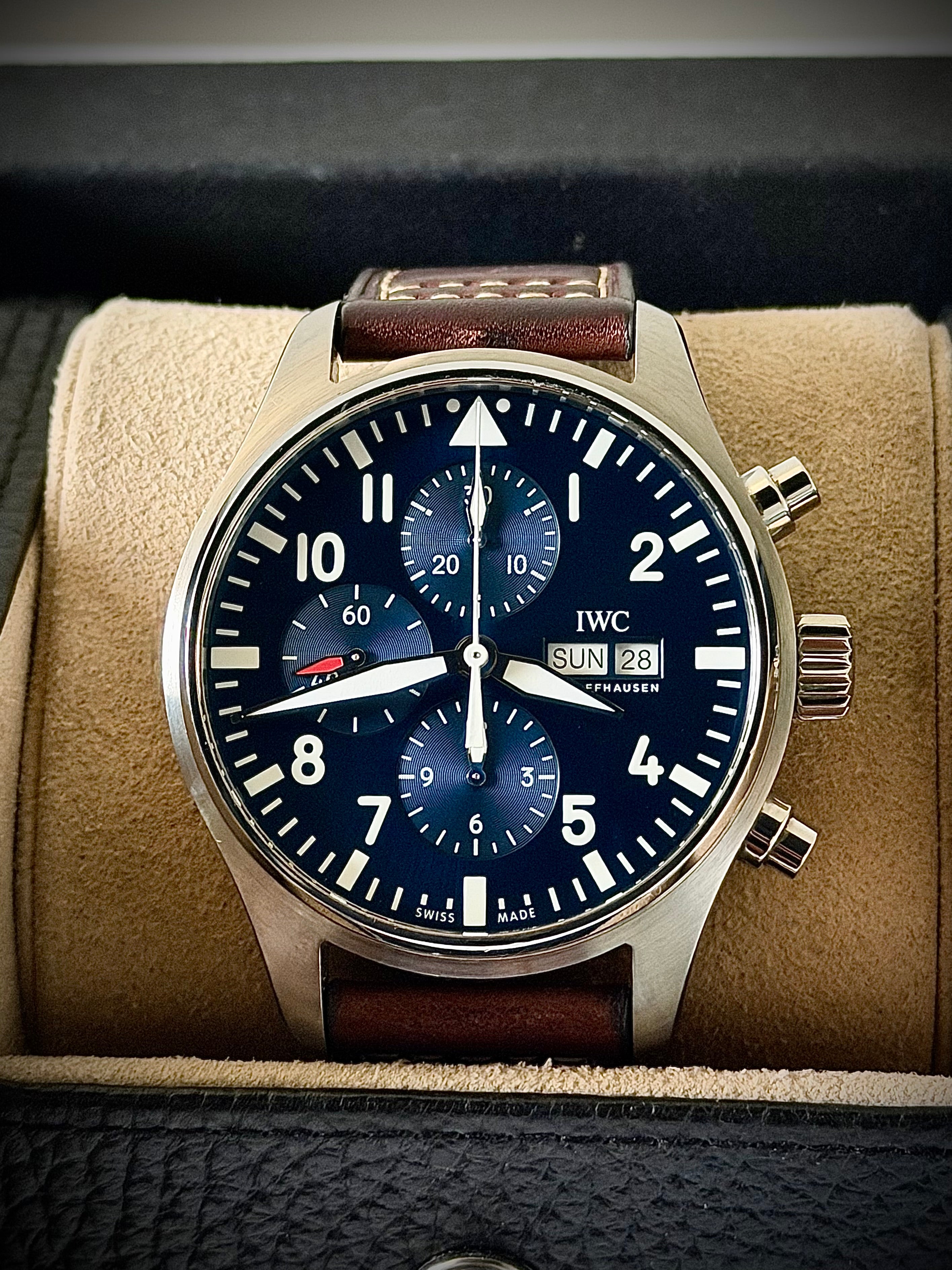 2021 IWC PILOT’S WATCH CHRONOGRAPH “LE PETIT PRINCE”, IW377714, FULL SET, INC GST